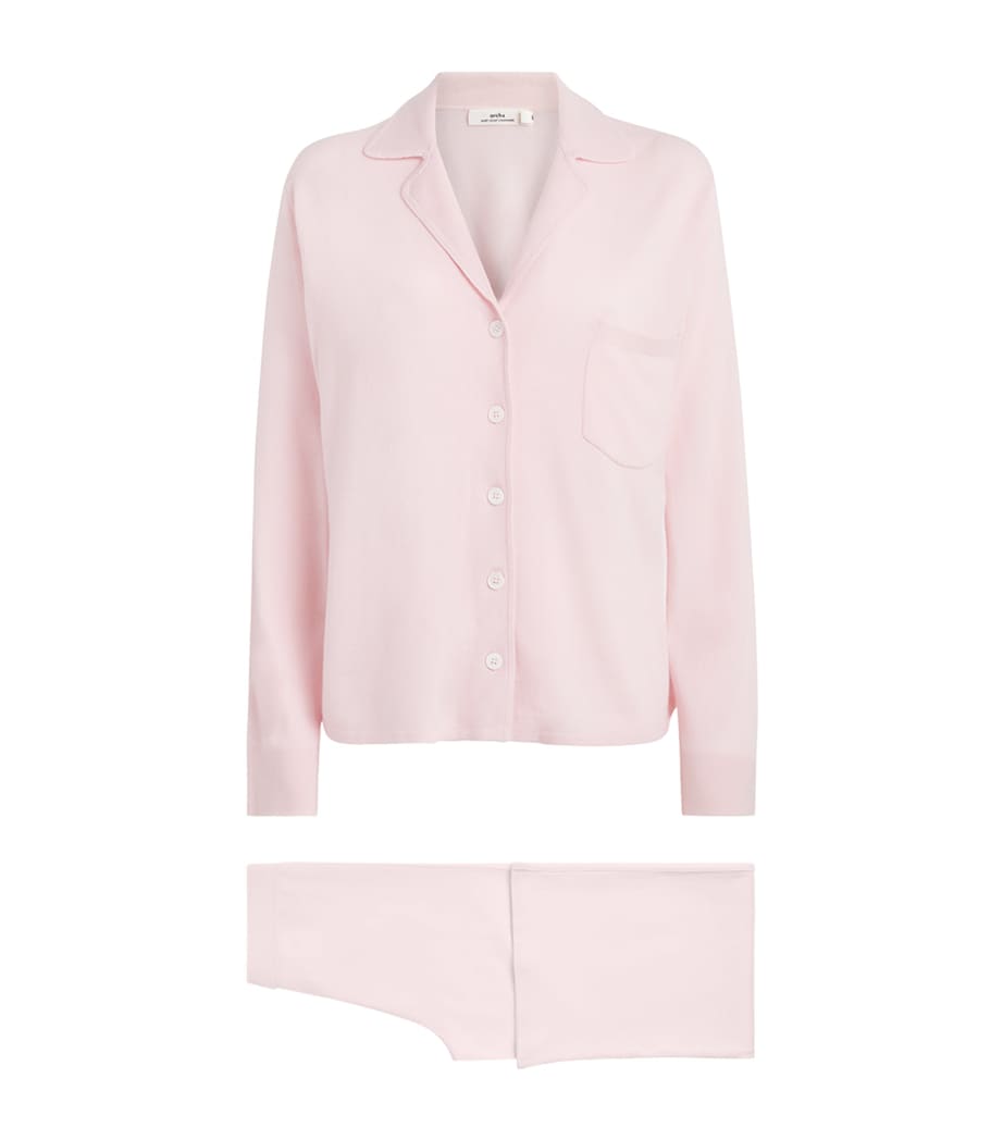 arch 4 Womens Kid Cashmere Spring Gardens Pyjama Set English Rose Image 1