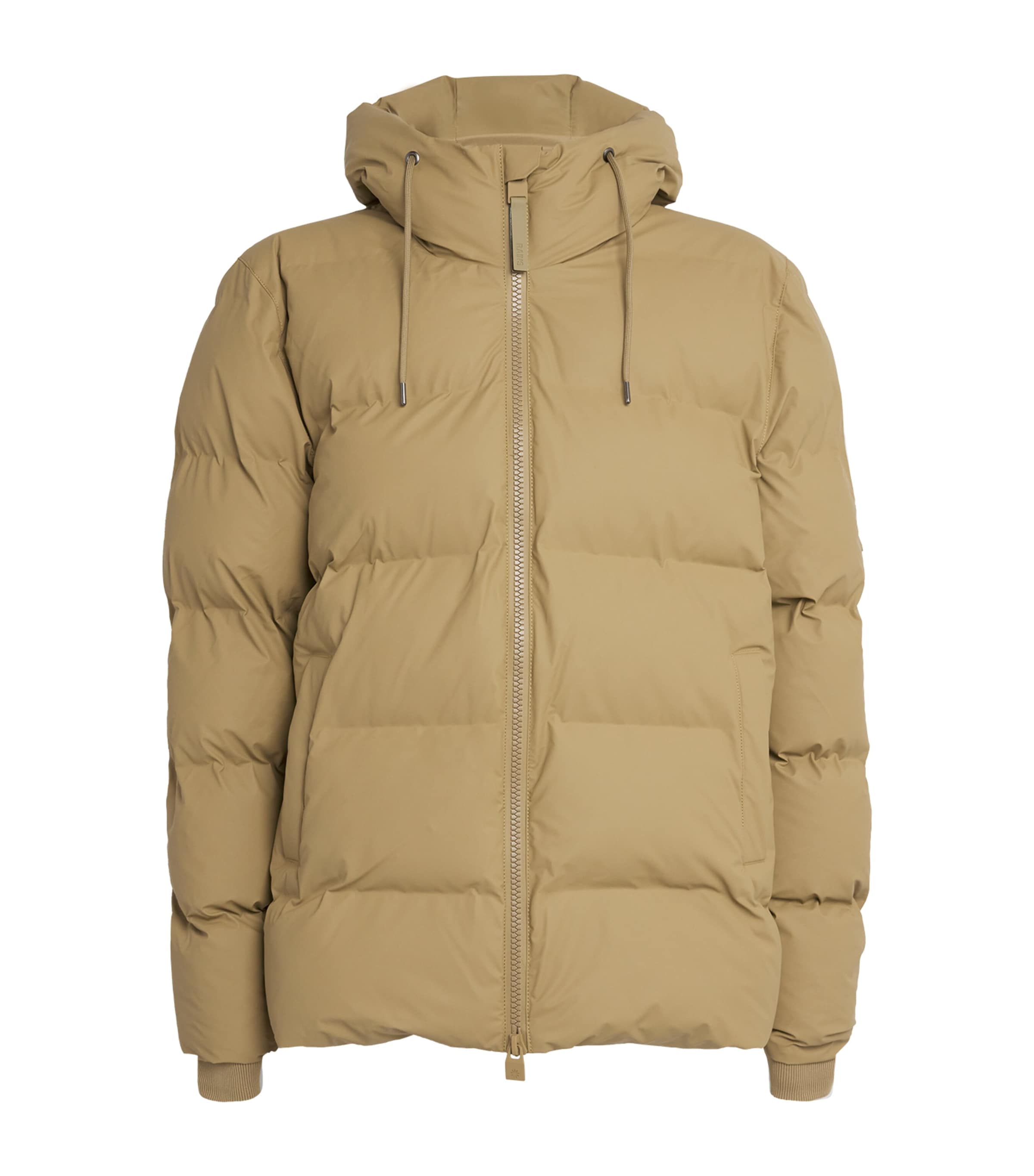 Rains long puffer jacket sage hotsell