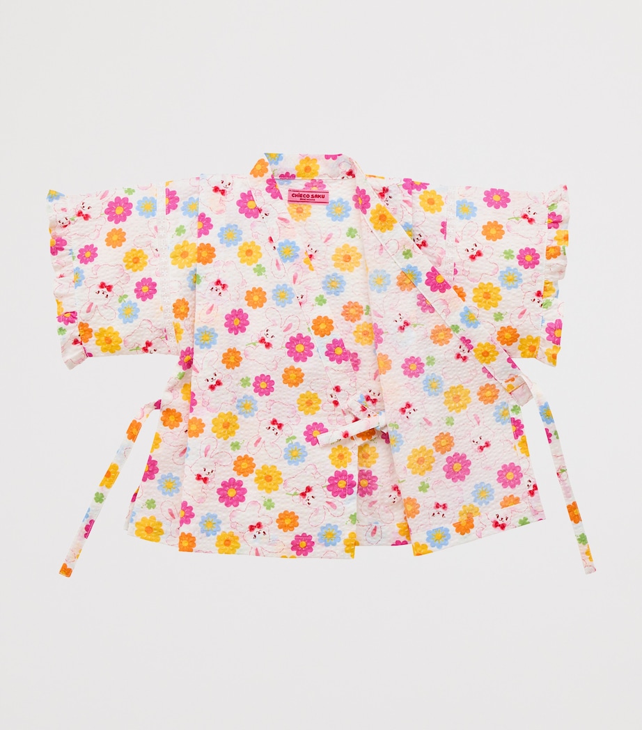 Miki House Cotton Floral Jinbei Set (3 Months-7 Years) Image 3