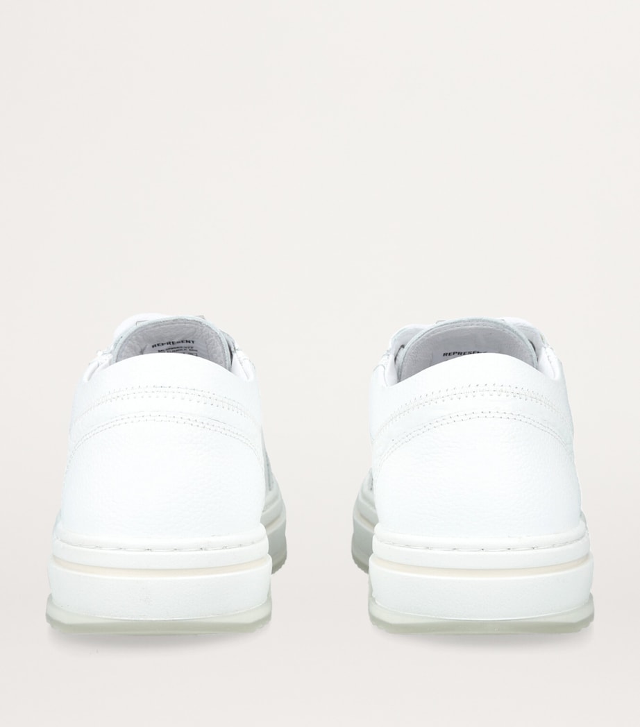 Tumbled Leather HTN Sneakers WHITE Image 6