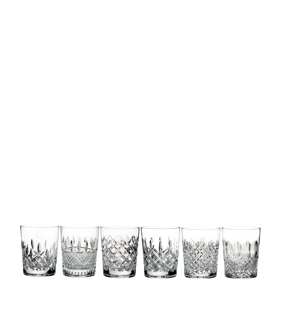 Waterford Crystal Connoisseur Heritage Whiskey Glasses (Set of 6) Clear