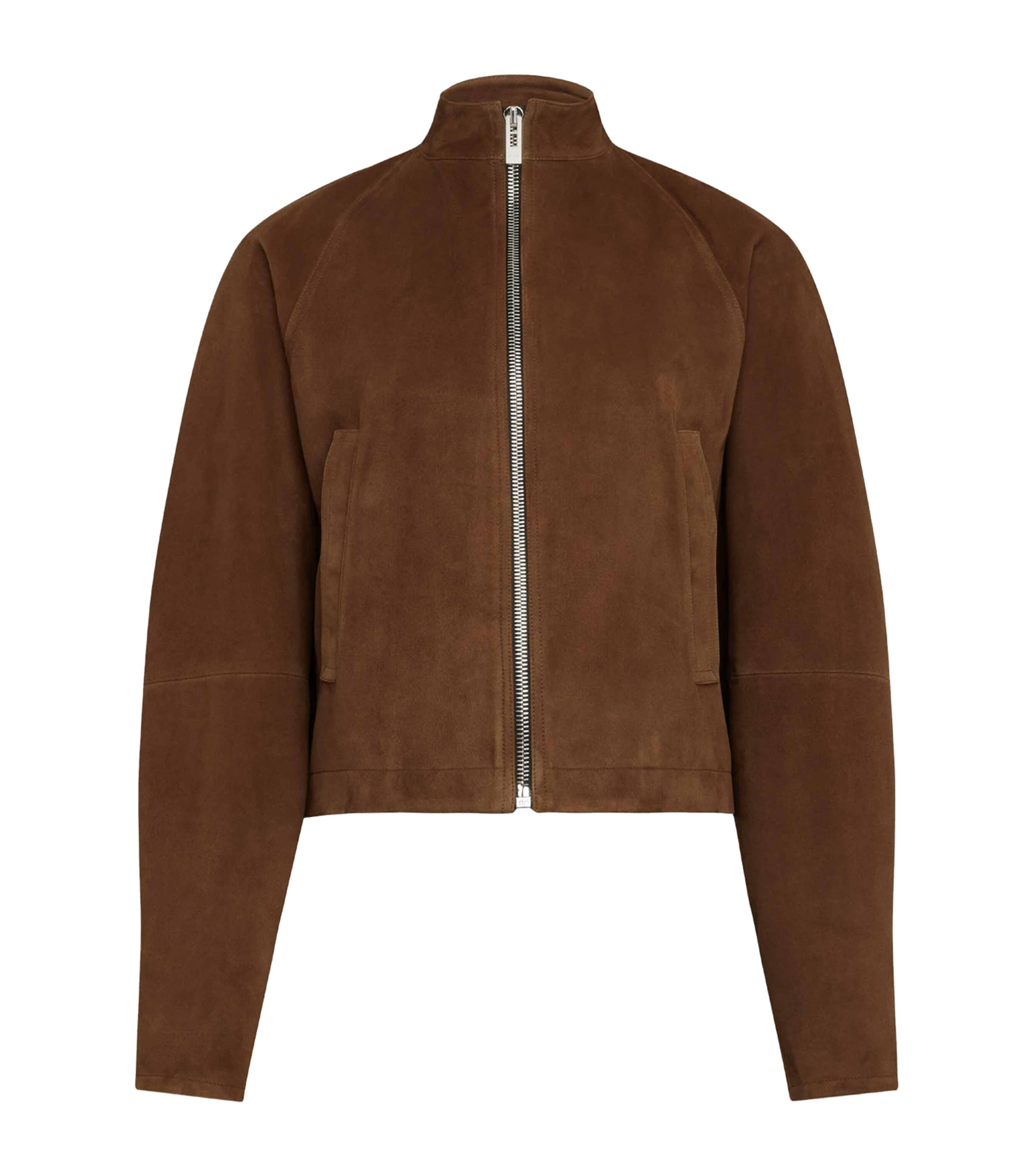 Alaïa Suede Jacket In Sand