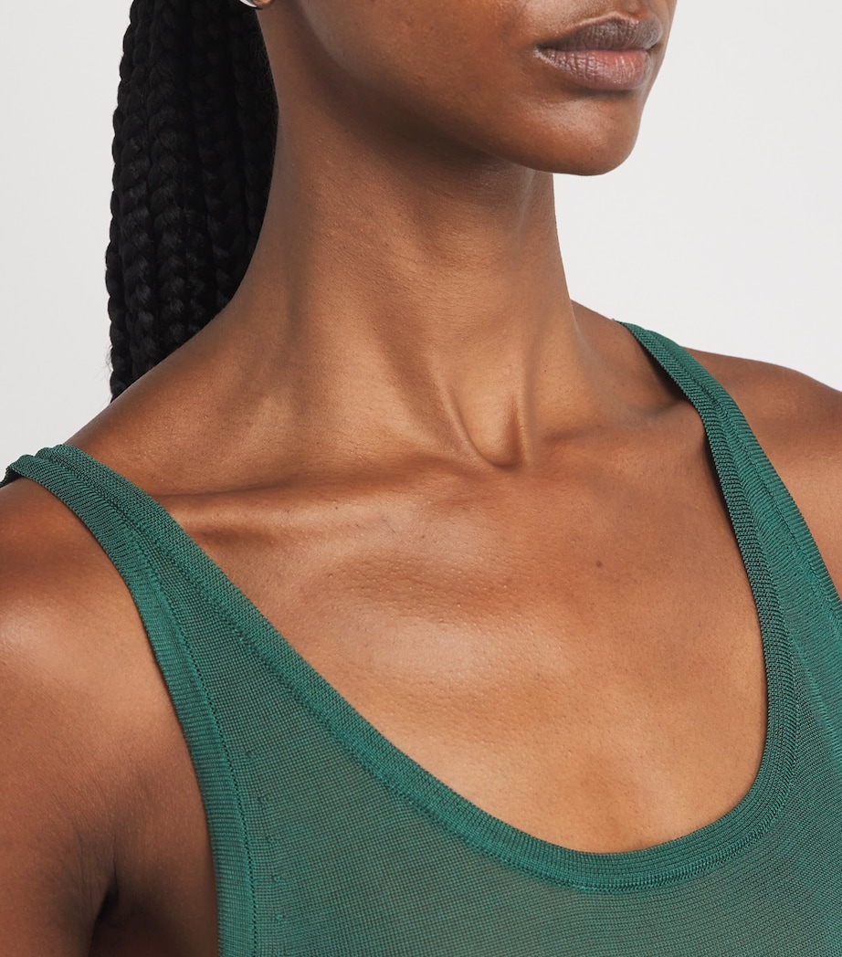 Knitted Tank Top EMERALD Image 6