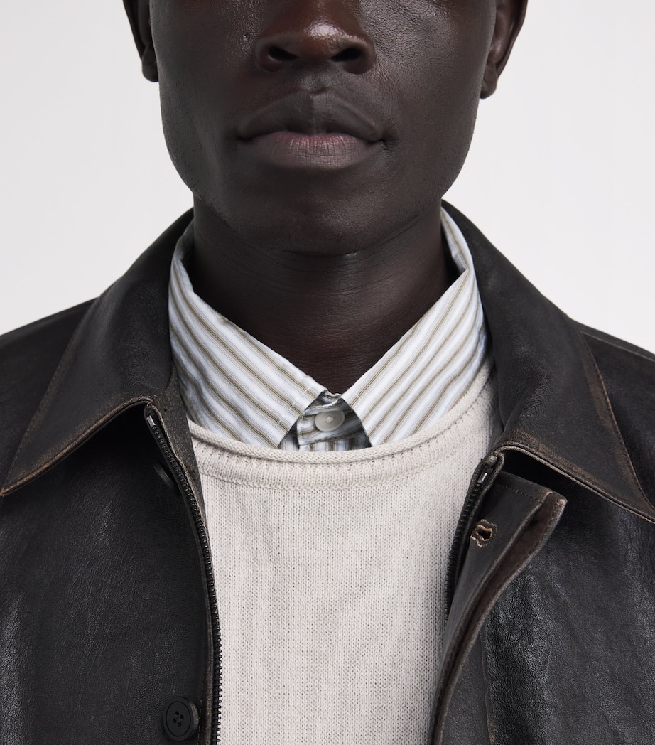 Cotton-Blend Textured Sweater IVORY Image 6