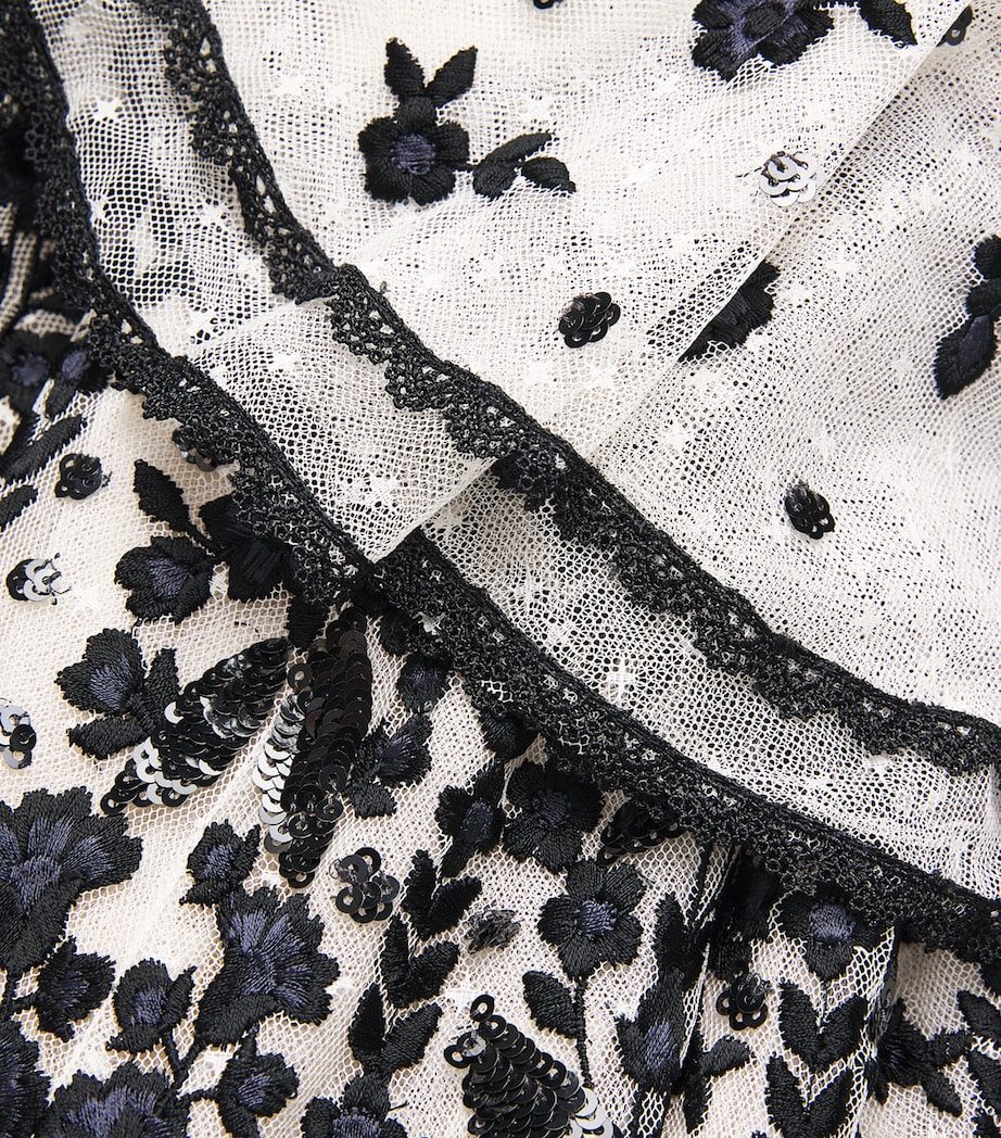 Round-Neck Adeline Maxi Dress CREAM/GRAPHITE Image 5