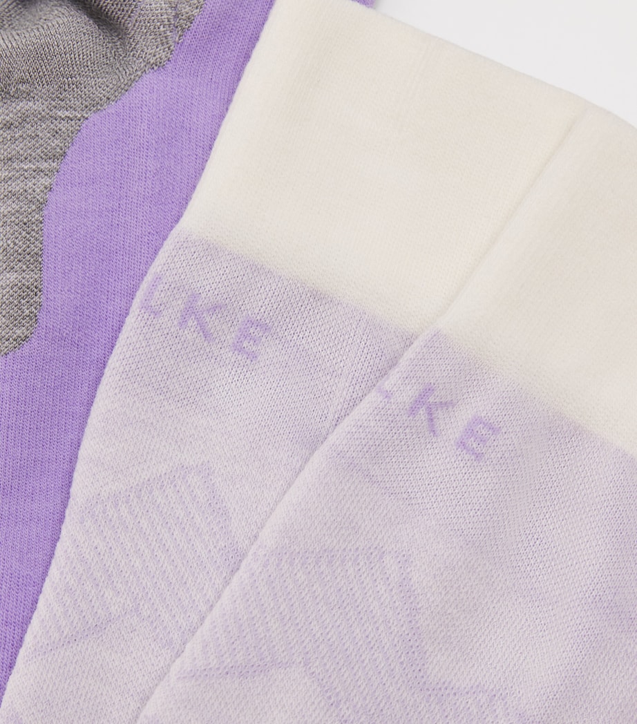 Falke Womens SK4 Skiing Socks Light Lilac Image 2