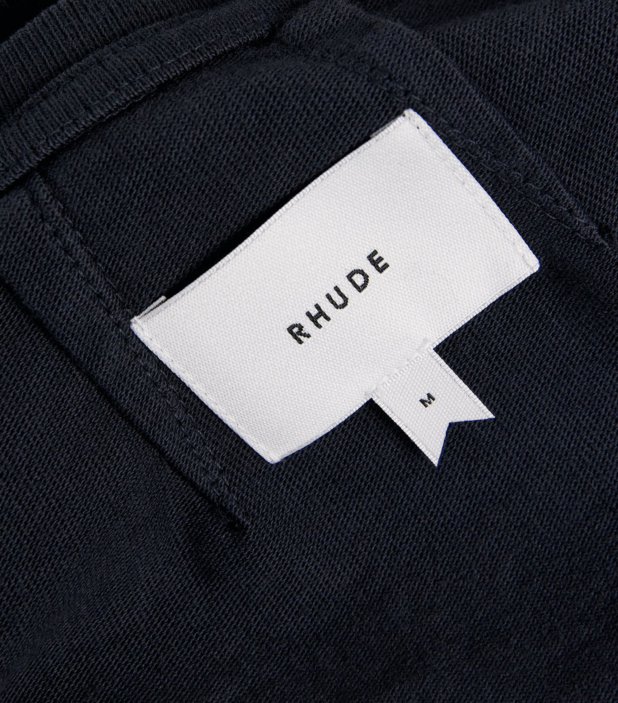 Rhude Mens Cotton Moonlight T-Shirt Black/ Red/ Blue Image 5
