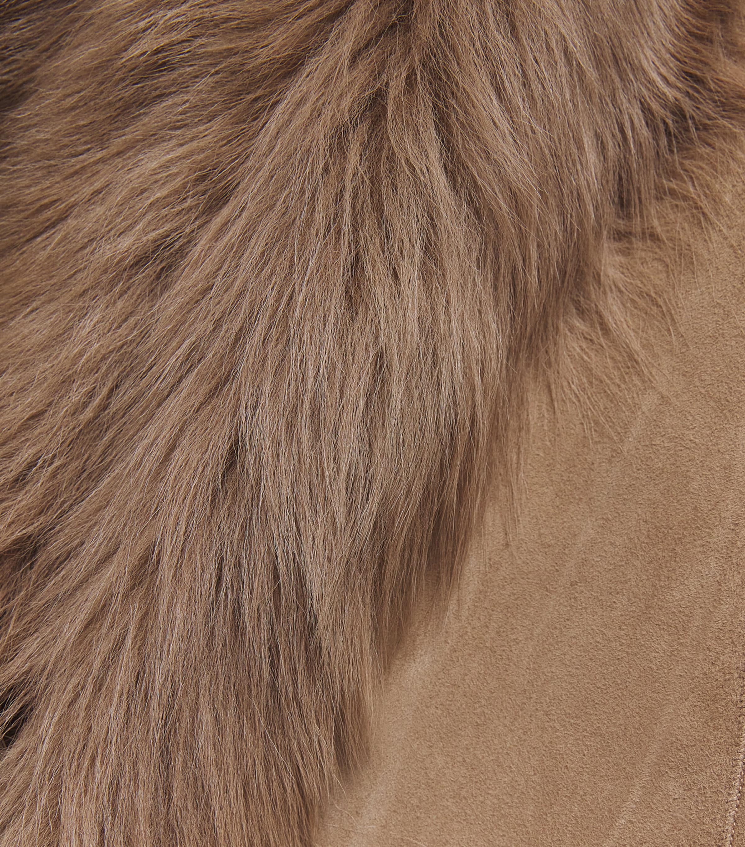 Toscana Shearling Joni Overcoat MINK Image 5