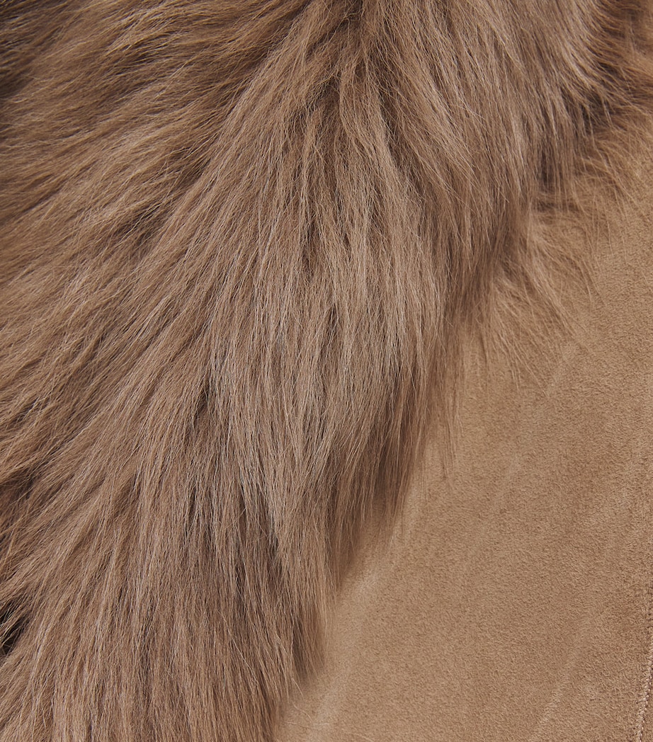 Toscana Shearling Joni Overcoat MINK Image 5