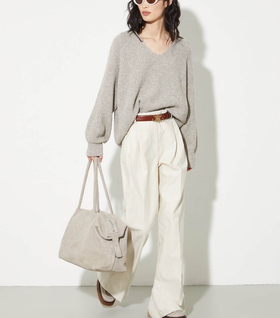 Wool-Blend Oversized Sweater SAND Image 2