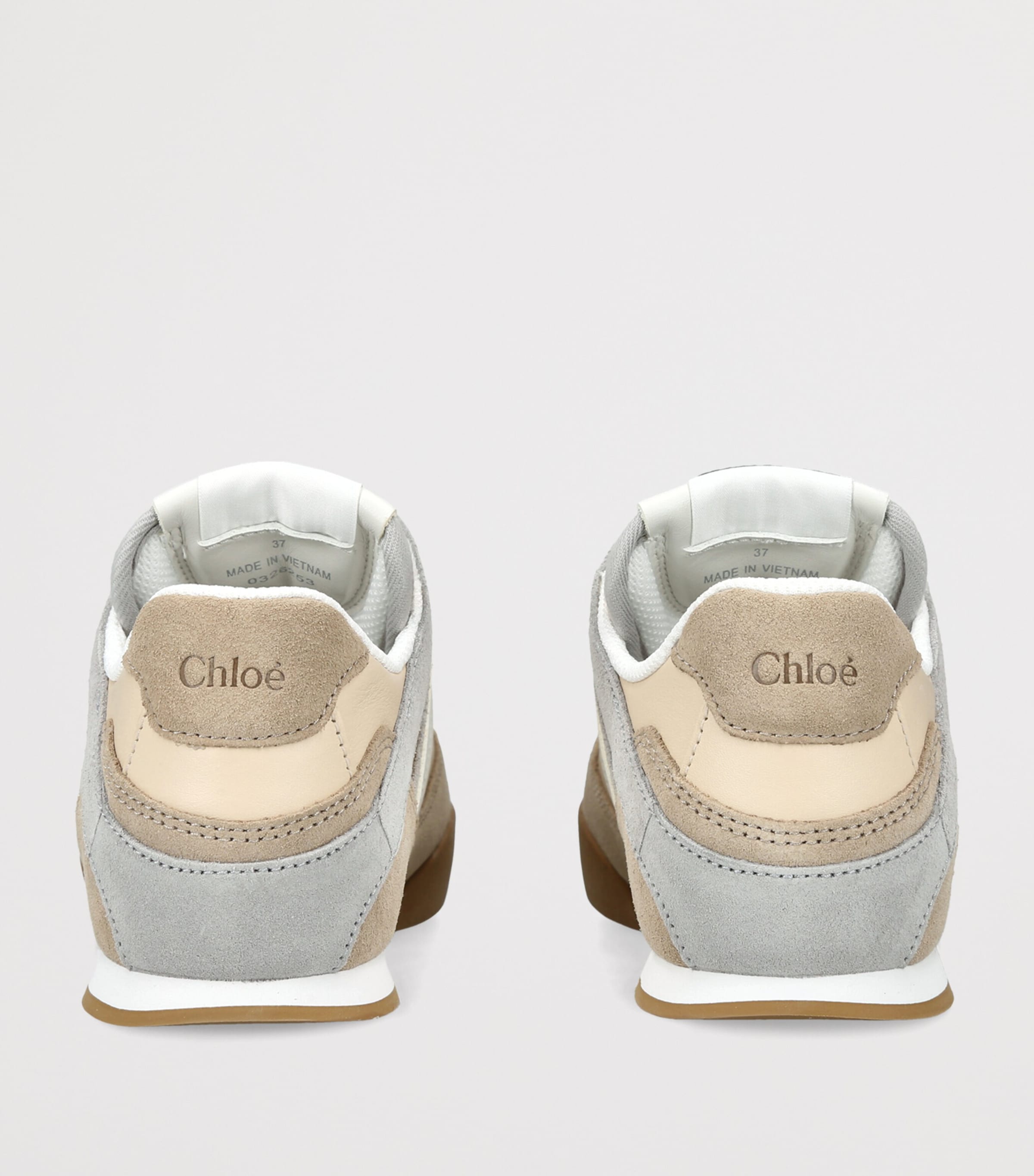Chloé Leather Kick Sneakers Grey/other Image 2