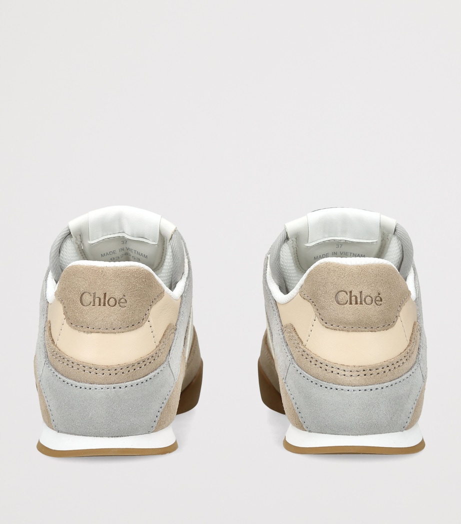 Chloé Leather Kick Sneakers Grey/other Image 2
