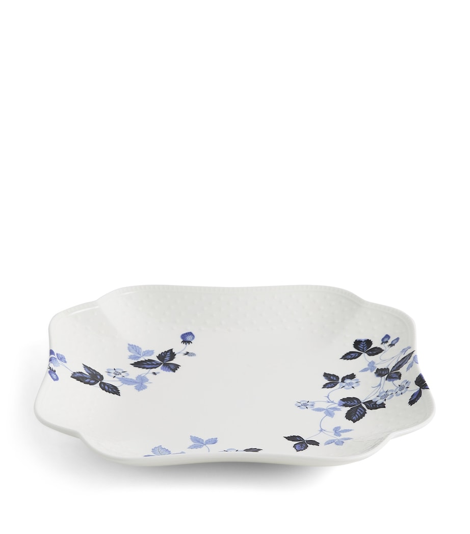 Wedgwood Wild Strawberry Inky Blue Square Platter (27cm) Blue Image 1