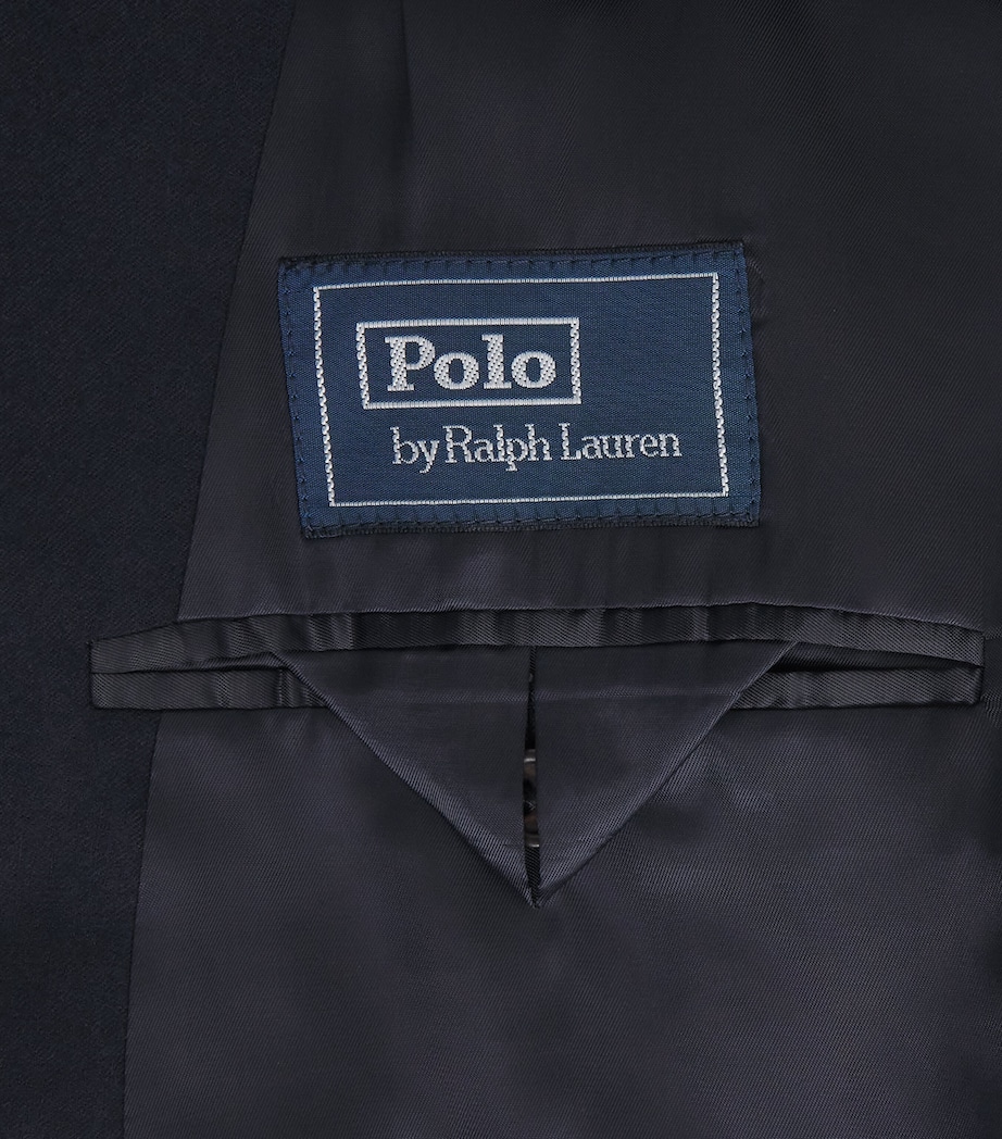 Polo Ralph Lauren Mens Wool Double-Breasted Blazer Navy Image 5