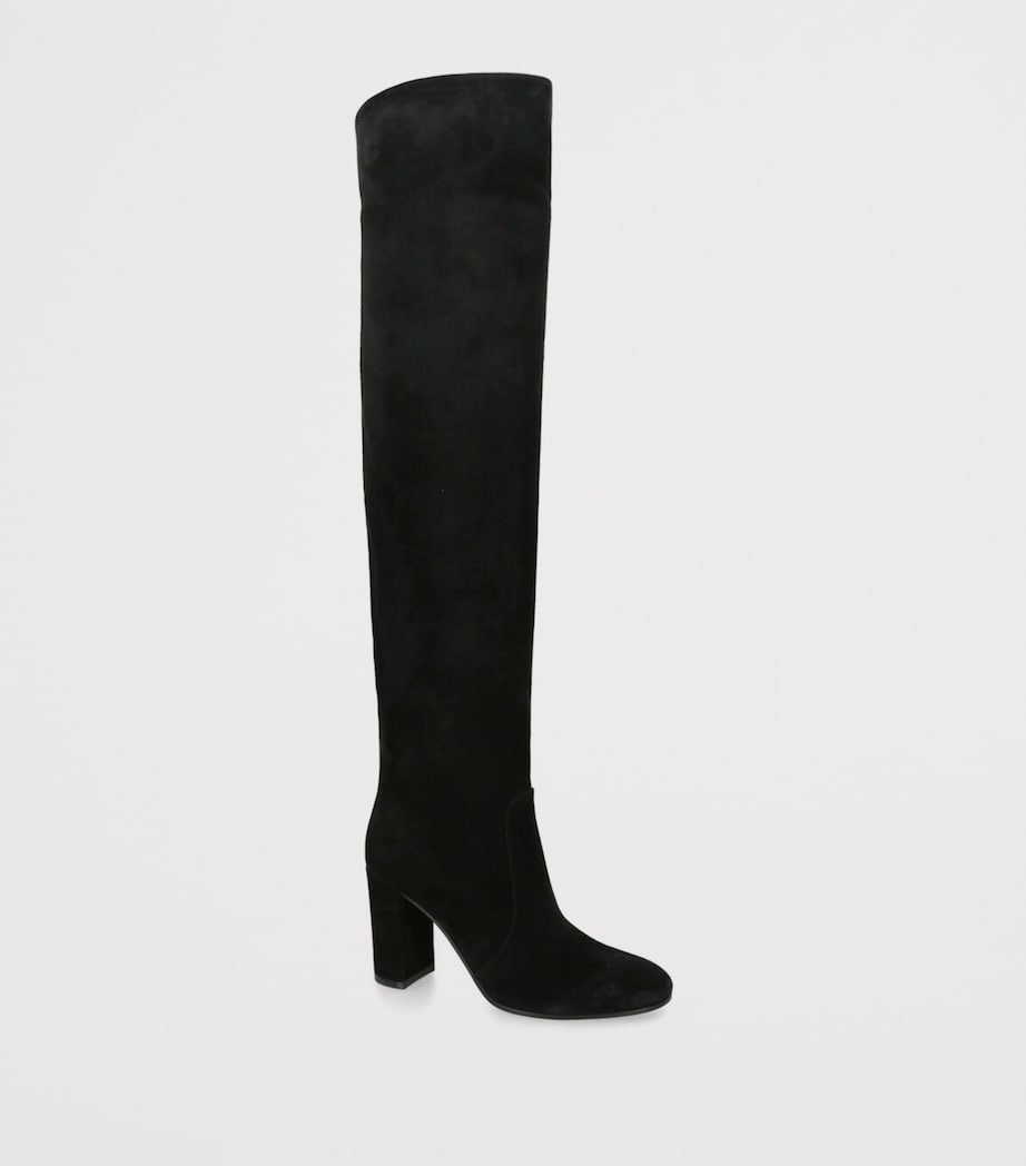 Suede Glen Over-The-Knee Boots 85 BLACK Image 3
