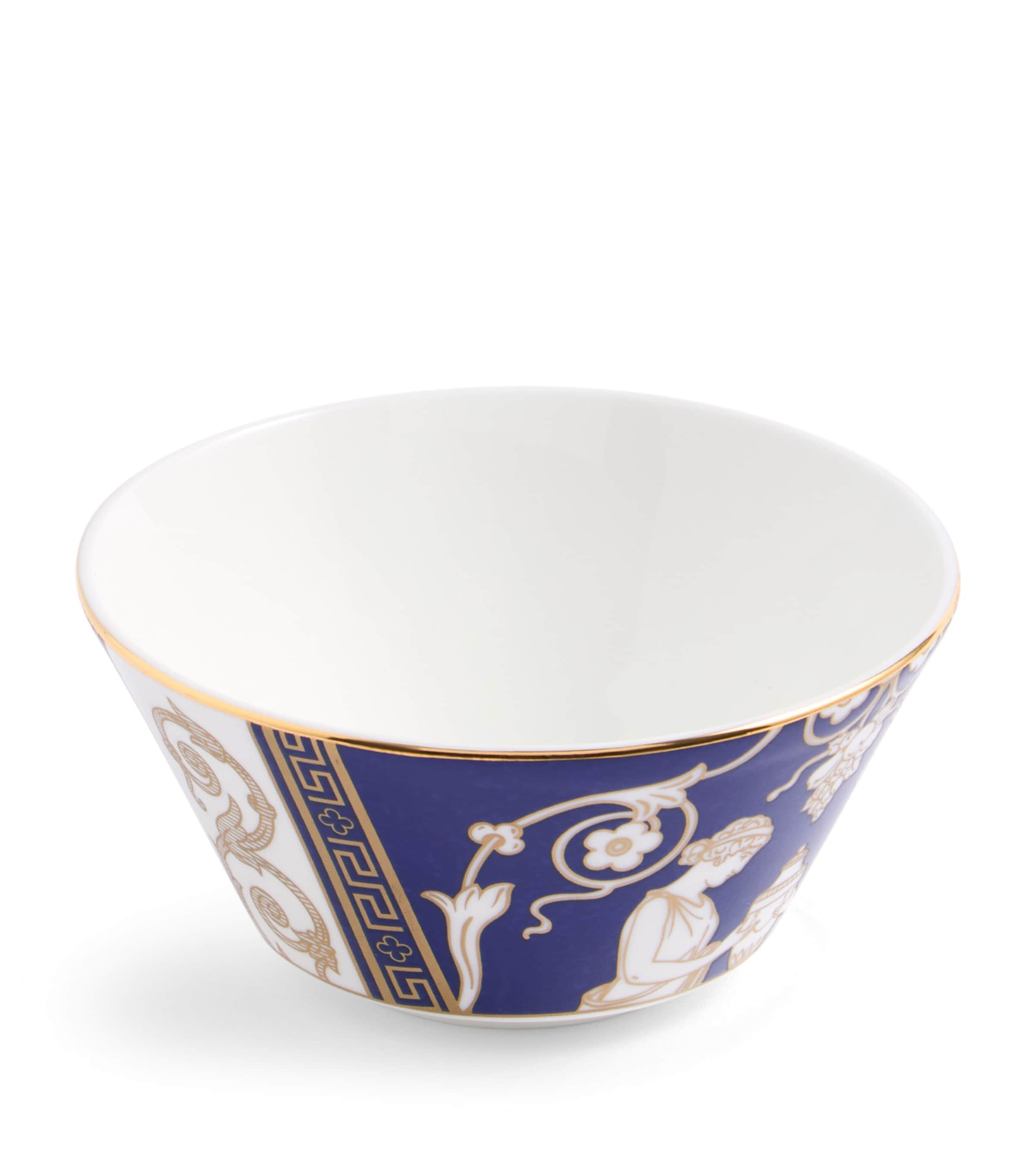 Bone China Renaissance Rice Bowl (11cm) BLUE Image 1
