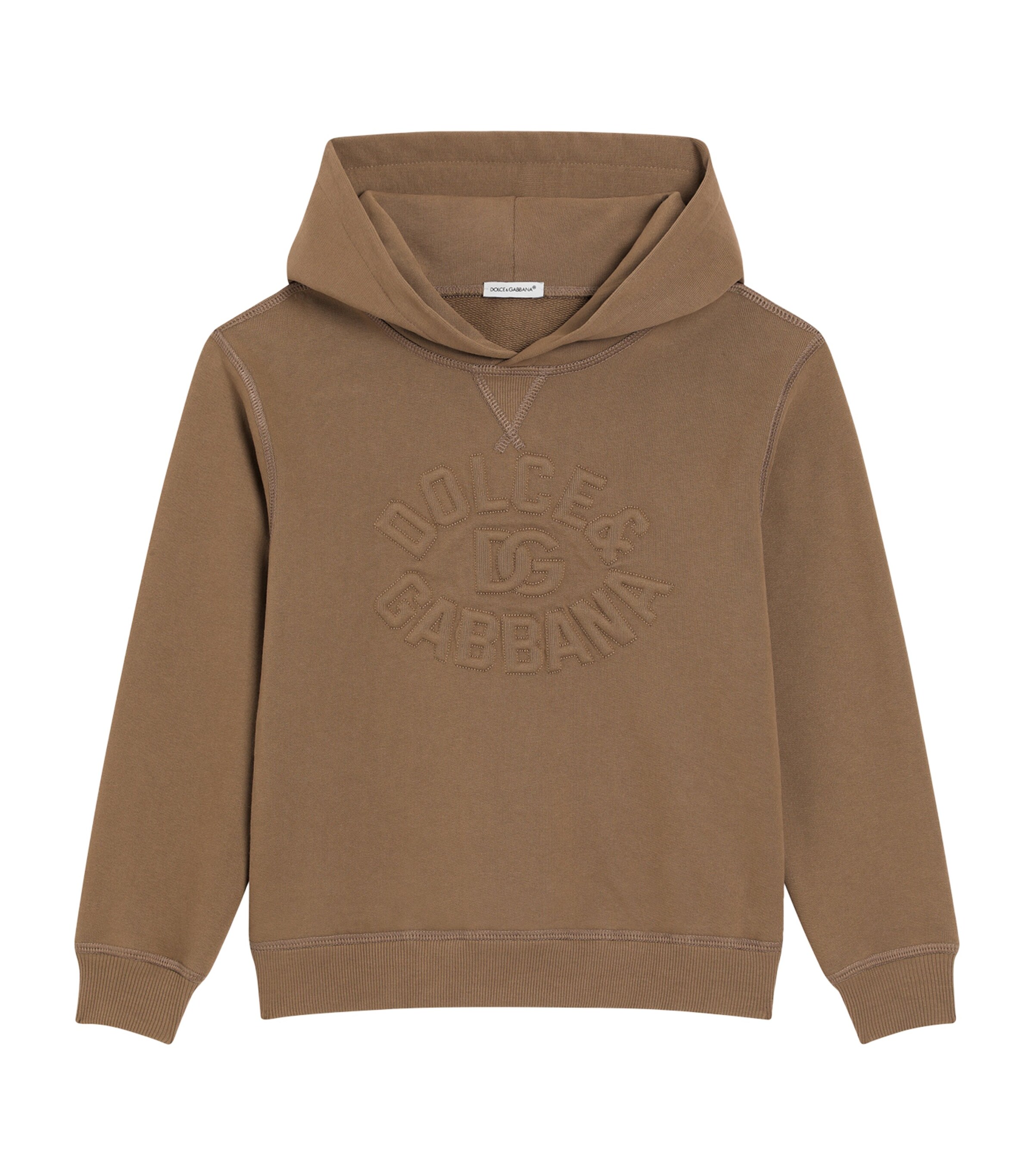 Dolce & Gabbana Kids Cotton Logo Hoodie (8-12+ Years) | Boys Clothing | Sweatshirts & Hoodies | Designers | Dolce & Gabbana