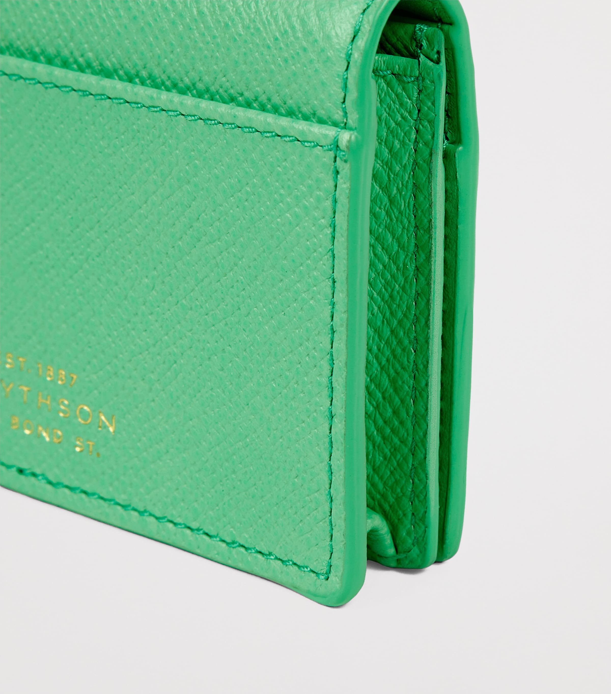 Smythson Leather Panama Folded Card Holder Shamrock Image 4