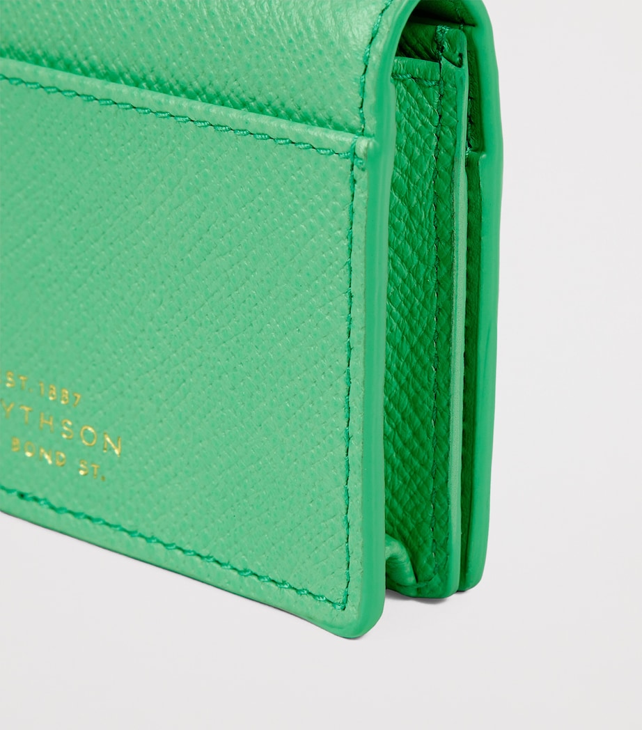 Smythson Leather Panama Folded Card Holder Shamrock Image 4