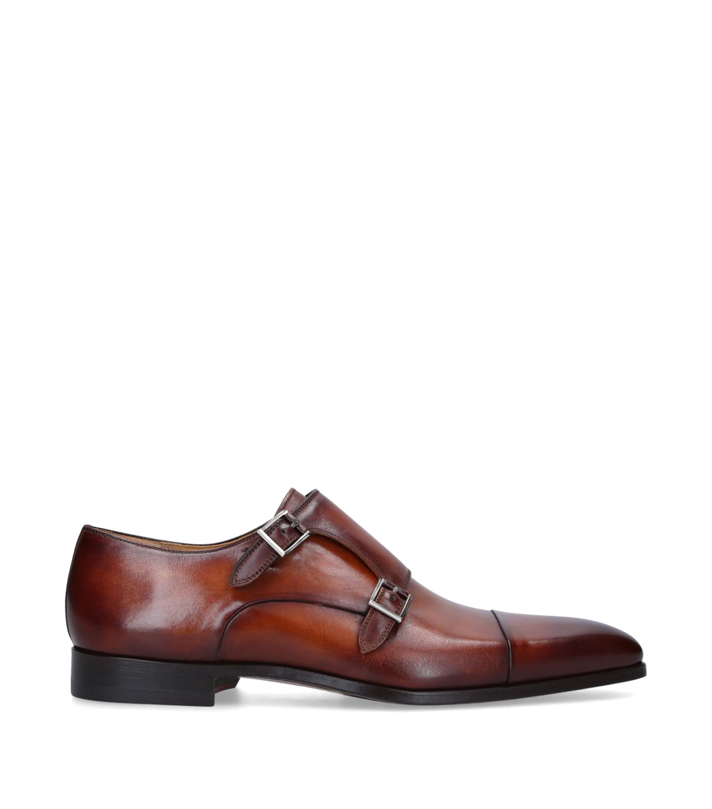 Magnanni Burnished Double Monk Shoes Harrods US