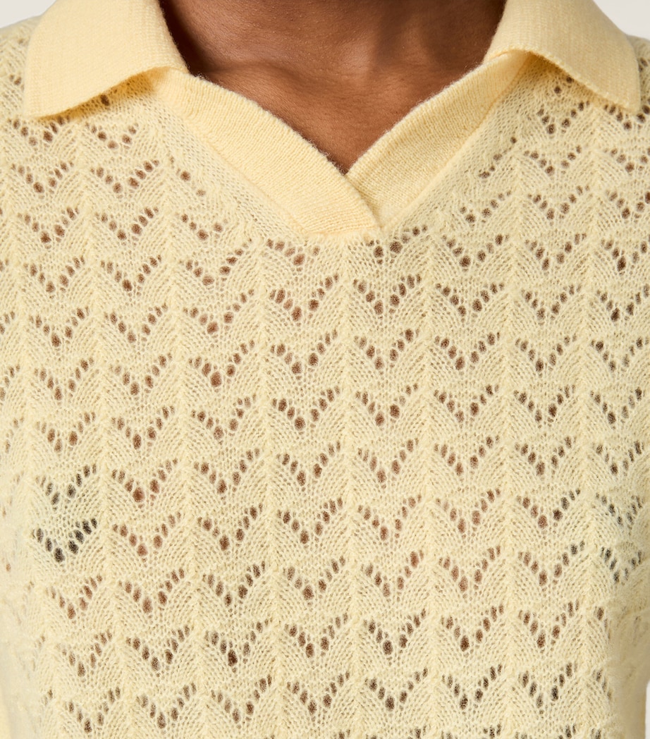 Miu Miu Womens Cashmere Polo Sweater Image 4