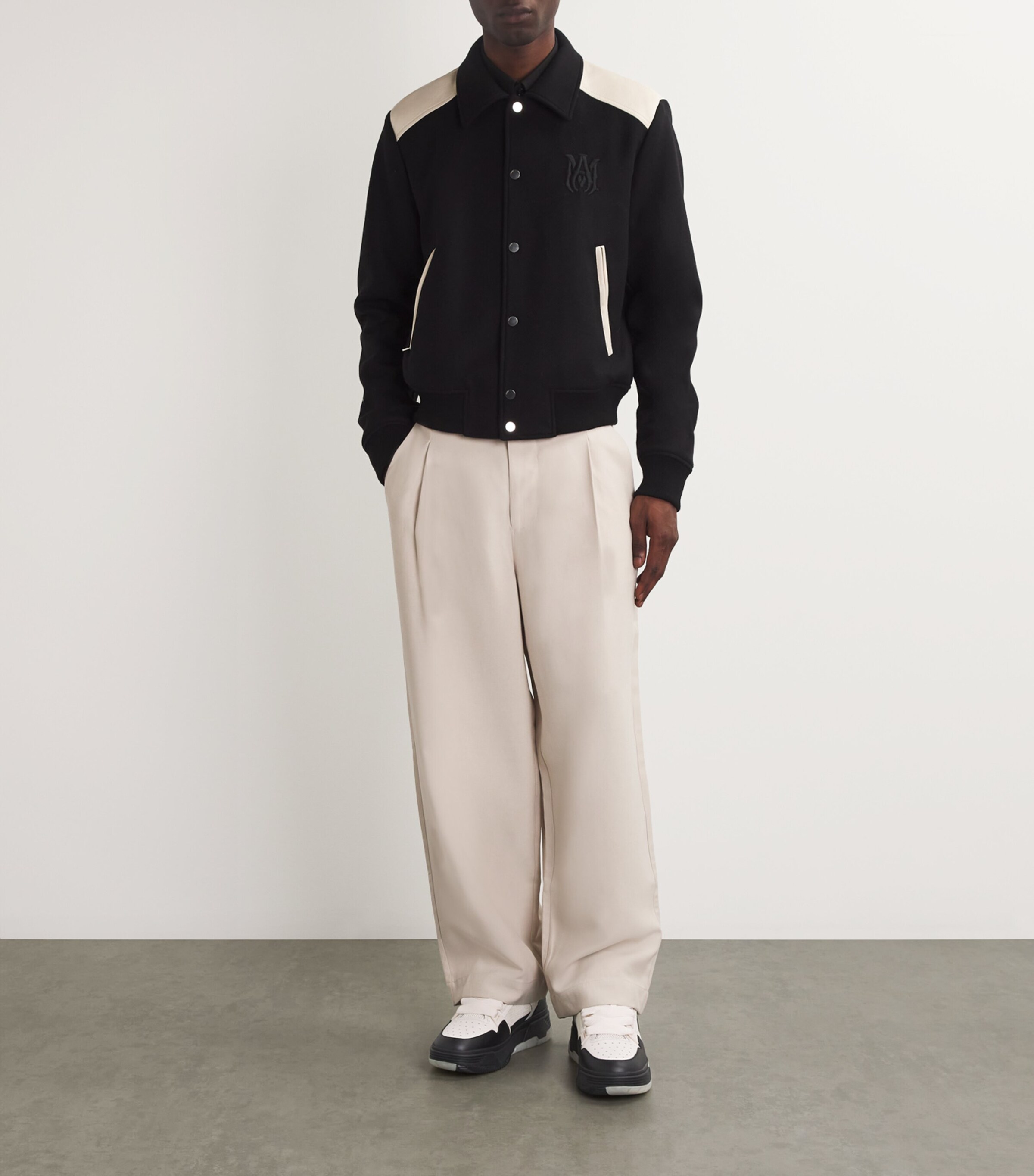 AMIRI Leather MA-1 Sneakers Black Image 6