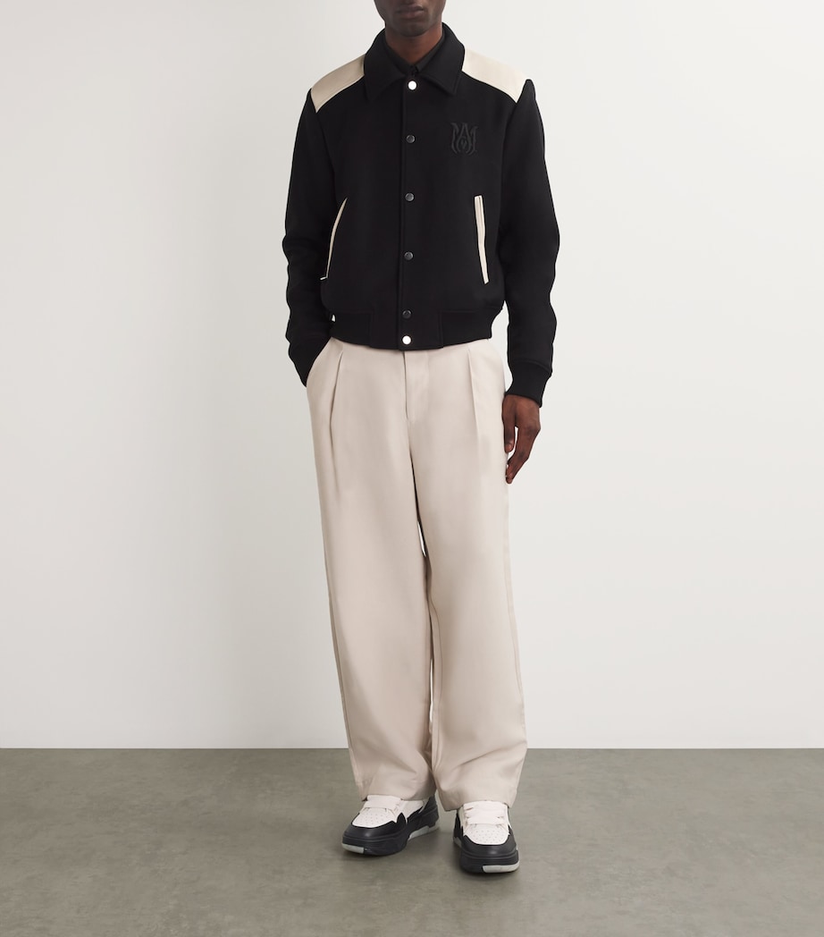 AMIRI Leather MA-1 Sneakers Black Image 6