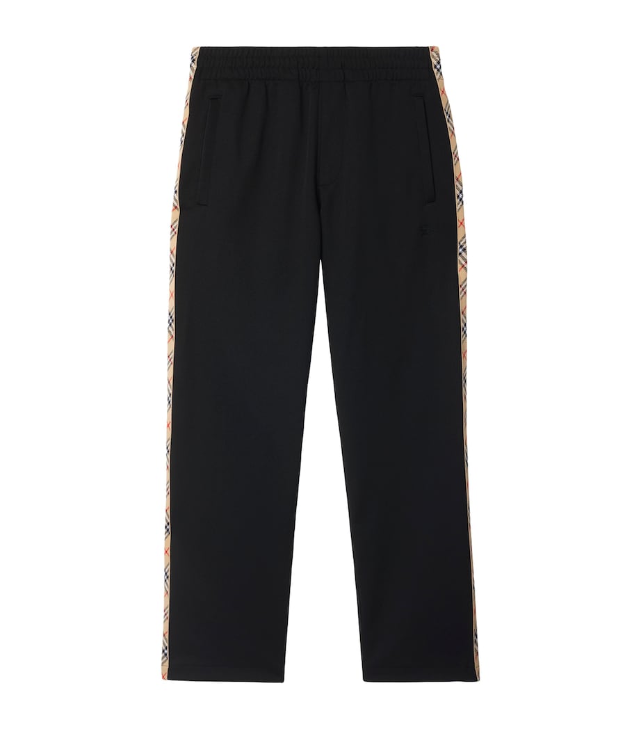 Check-Trim Track Pants BLACK Image 1