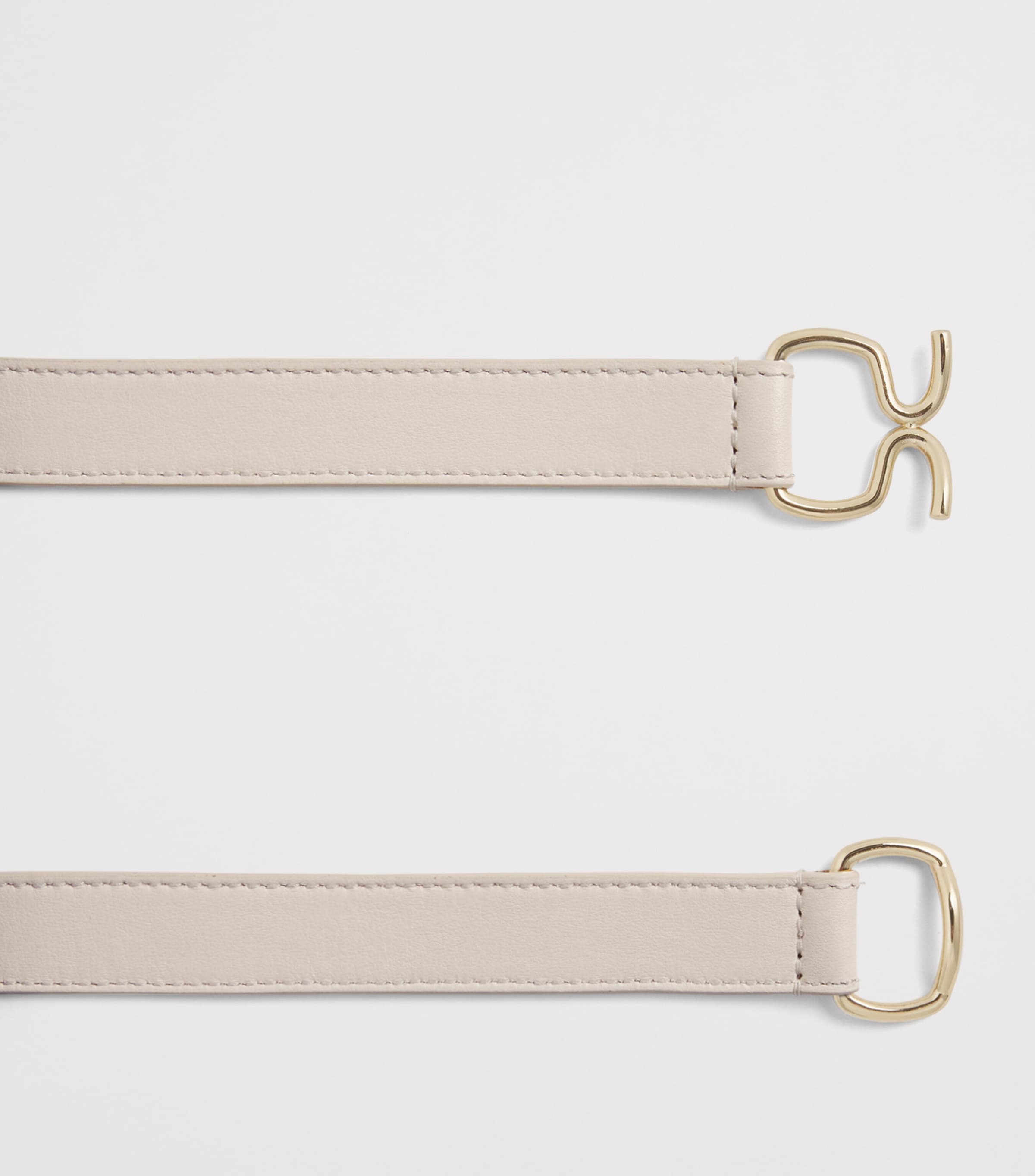Fabiana Filippi Beige Leather Crossover Belt | Harrods HK