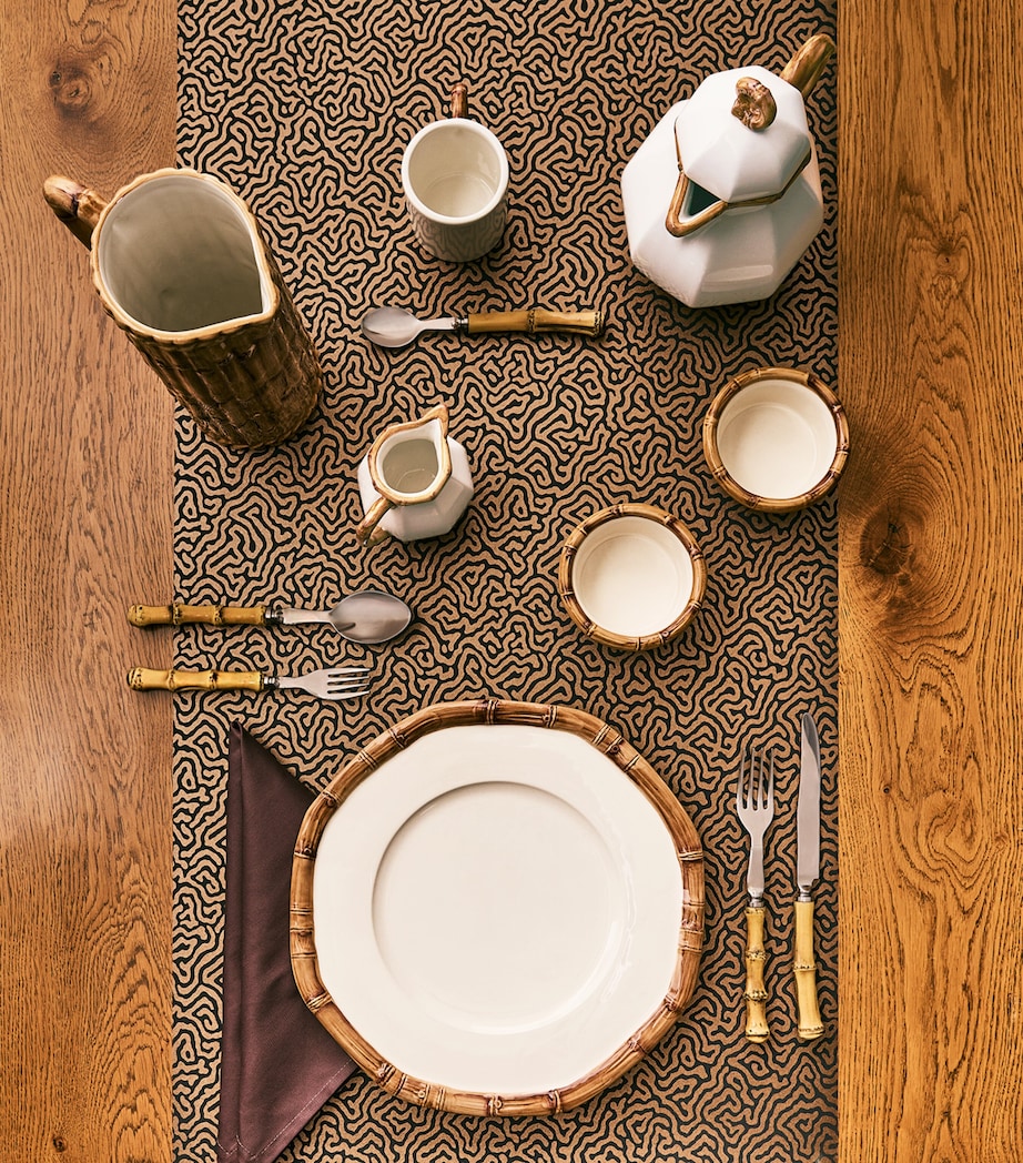 Ceramic Bamboo Plate (32cm) NATURAL Image 2