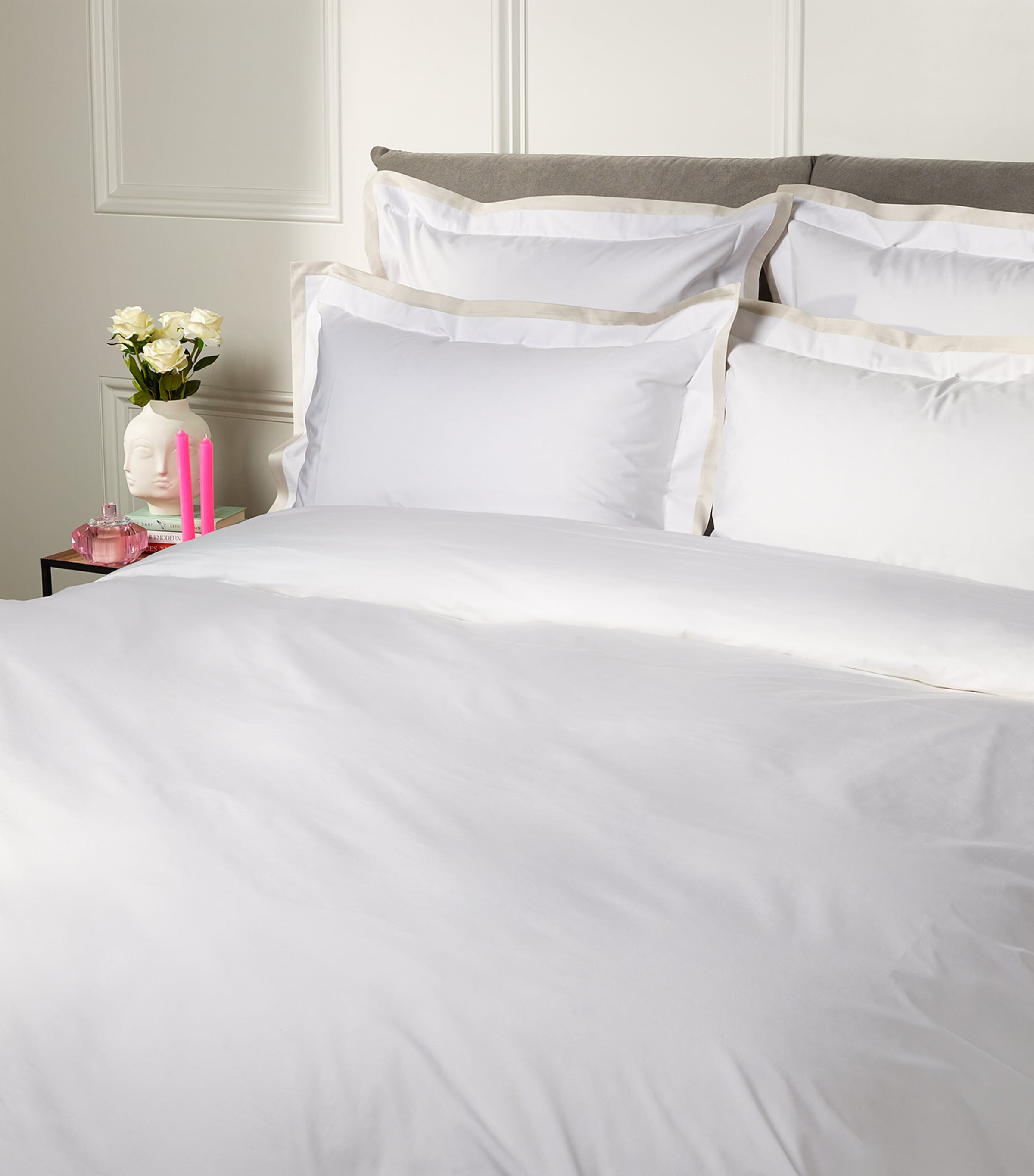 Secret Super King Fitted Sheet (180cm x 200cm) NACRE Image 2