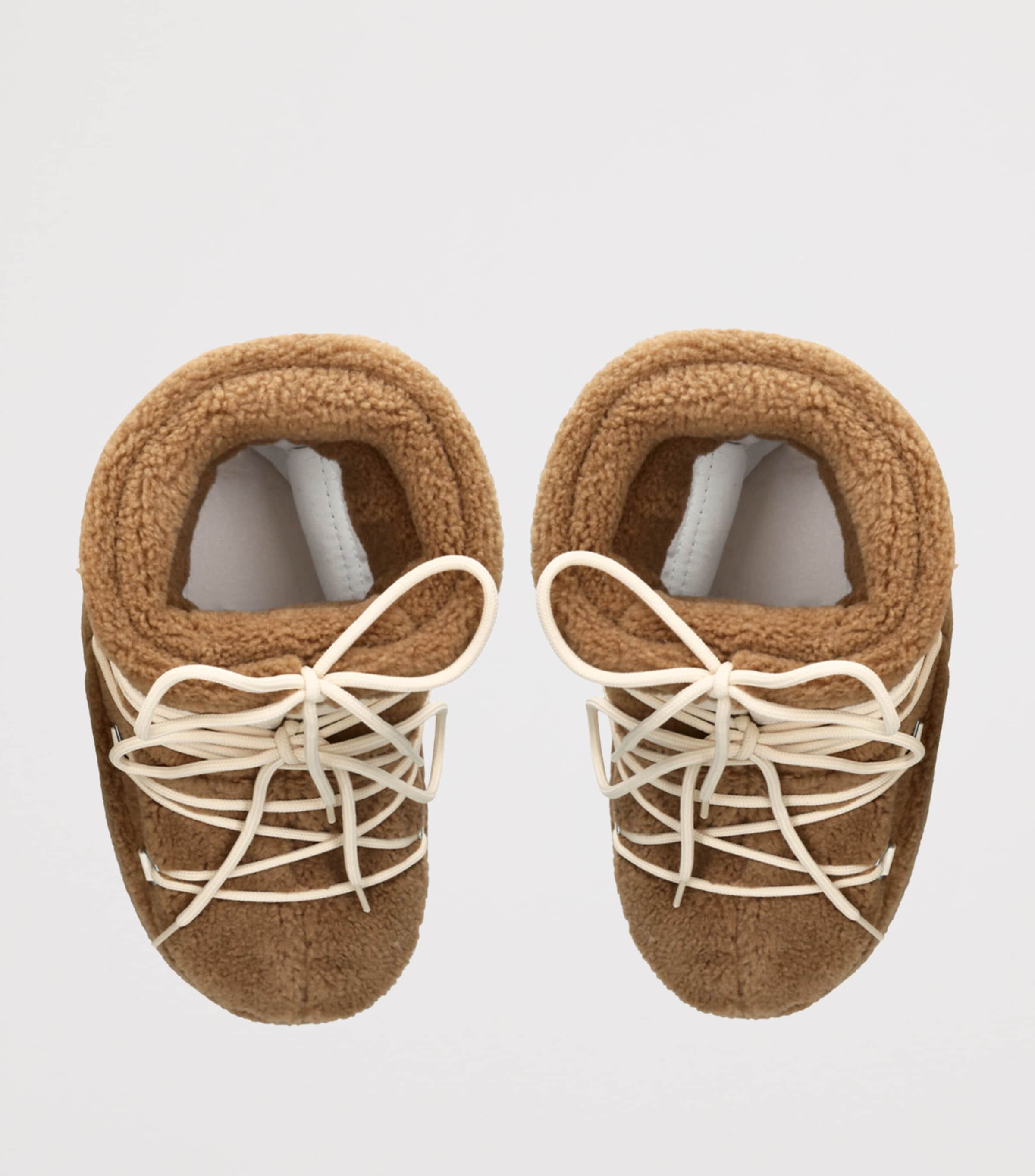 Shearling Fleece Icon Ankle Boots CAMEL Image 4