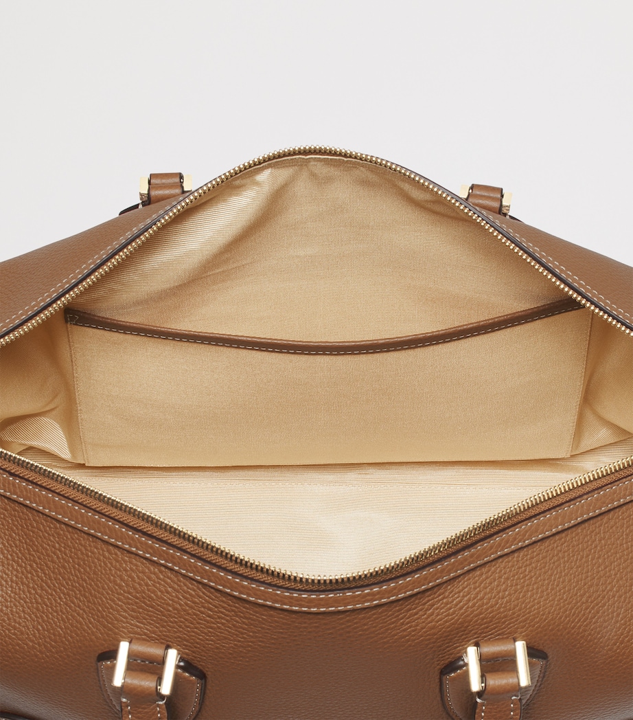 Leather Hudson Flight Bag TAN Image 6