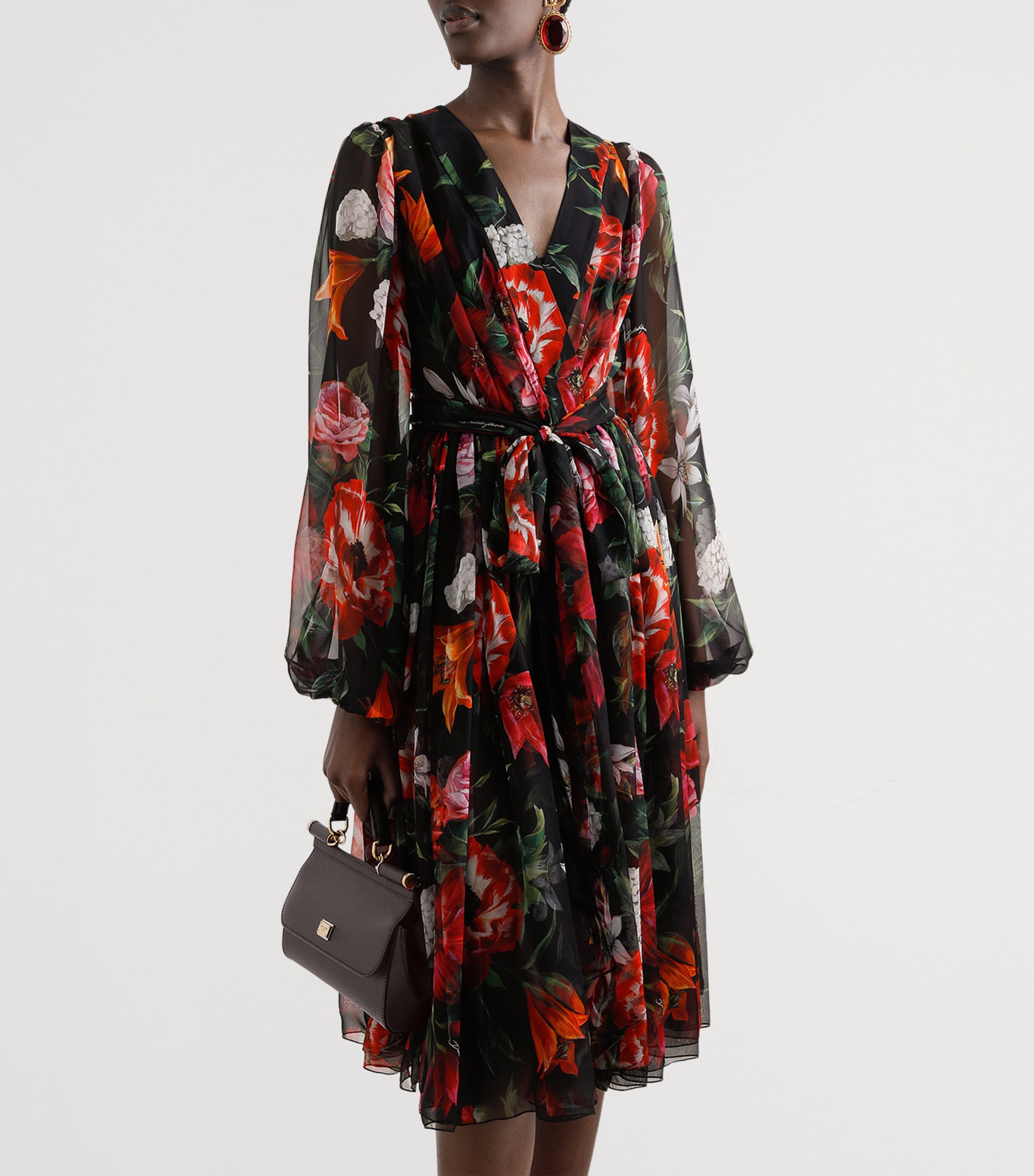 Leather Sicily Top-Handle Bag 8M073-WINE Image 2