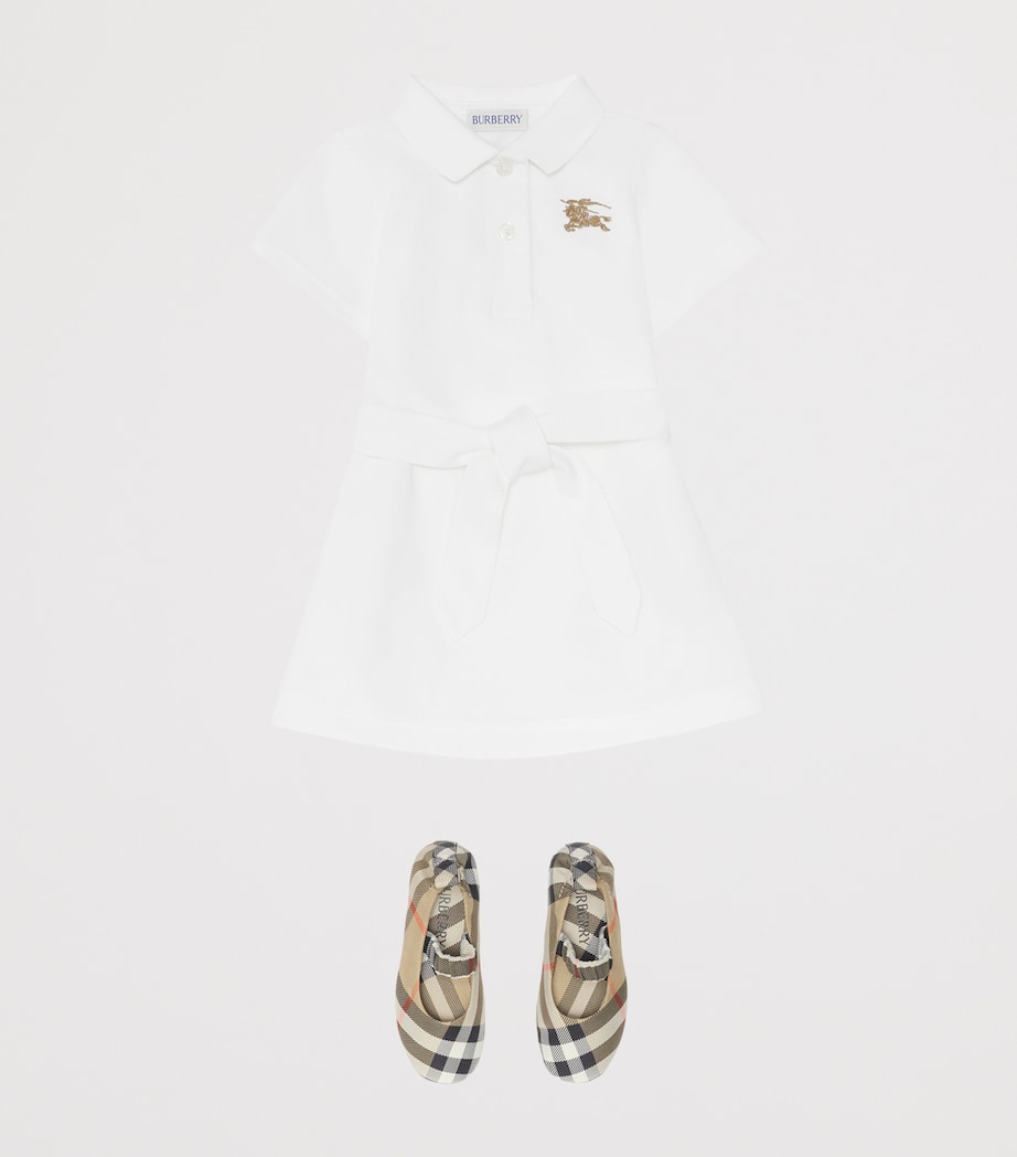 Cotton Polo Shirt Dress (6-24 Months) WHITE Image 3