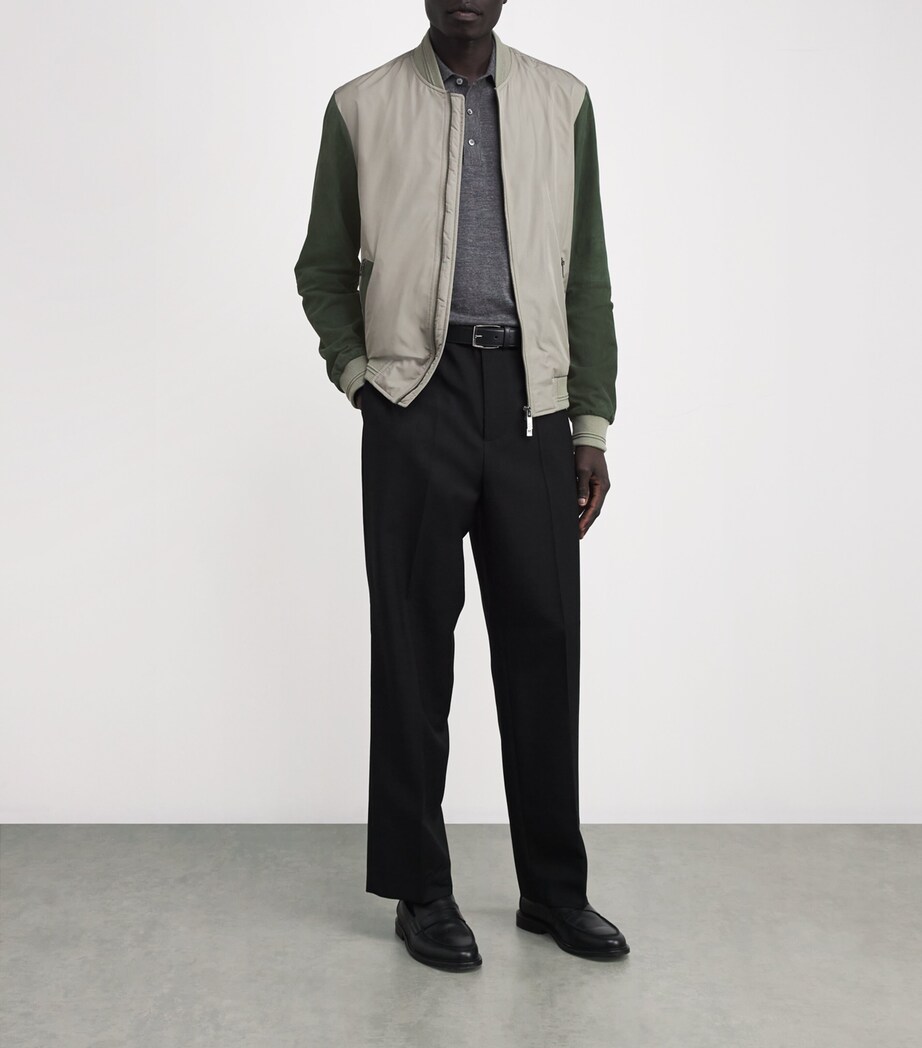 Technical Bomber Jacket 60VERDE CHIARO Image 2