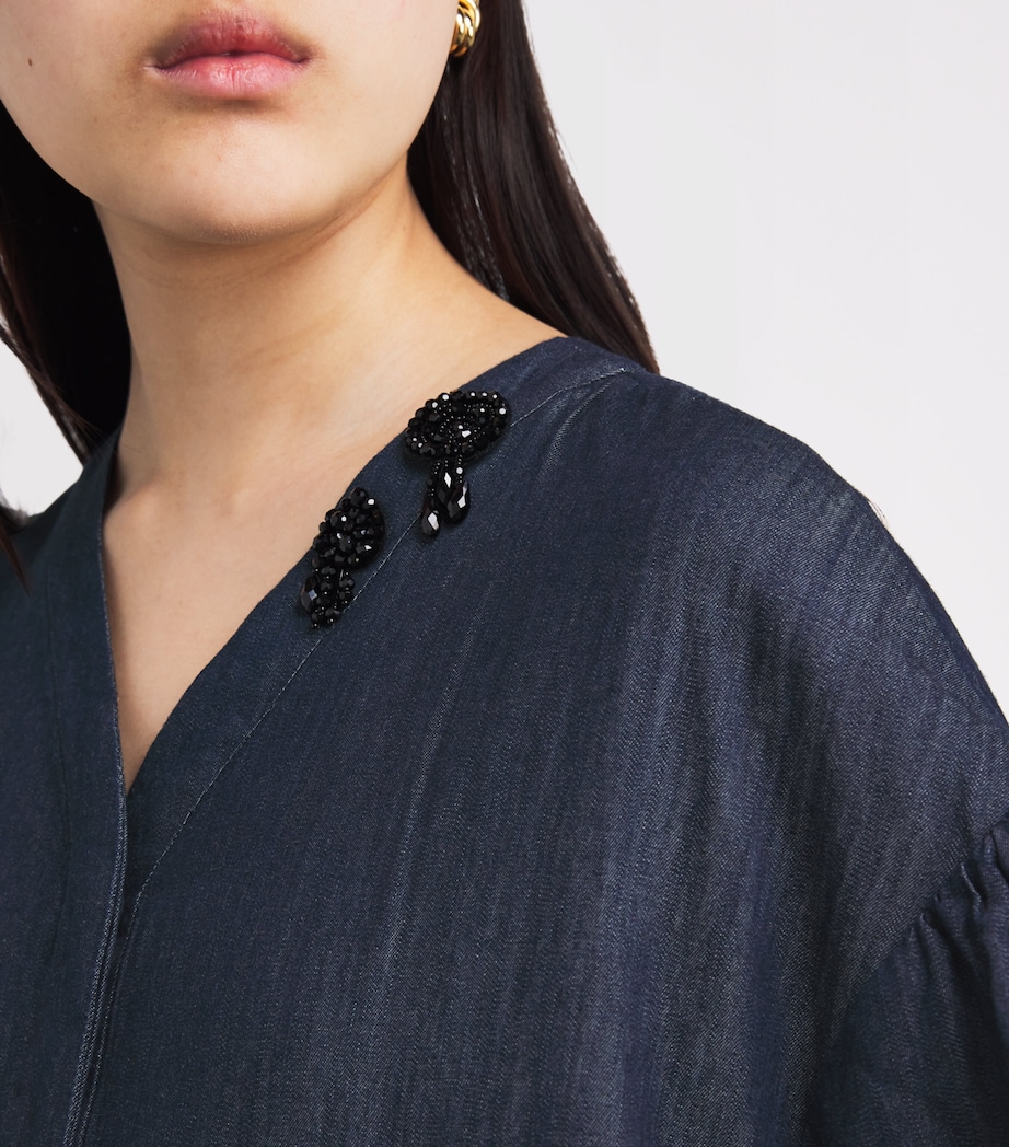 Denim Embellished Maxi Dress MIDNIGHTBLUE Image 7