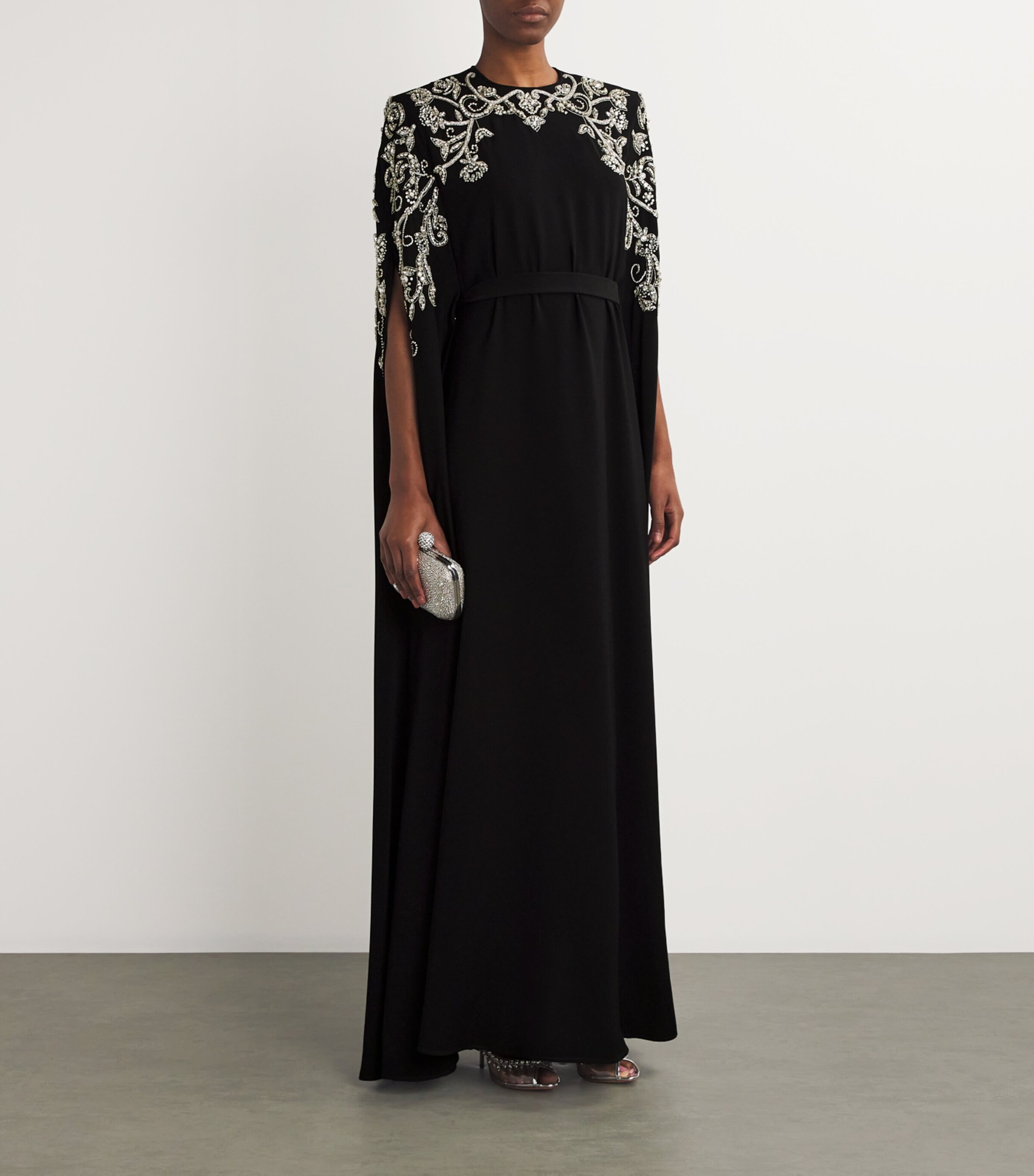 green emerald velvet dress Anta Kaftan dress Set  ALOSH LONDON