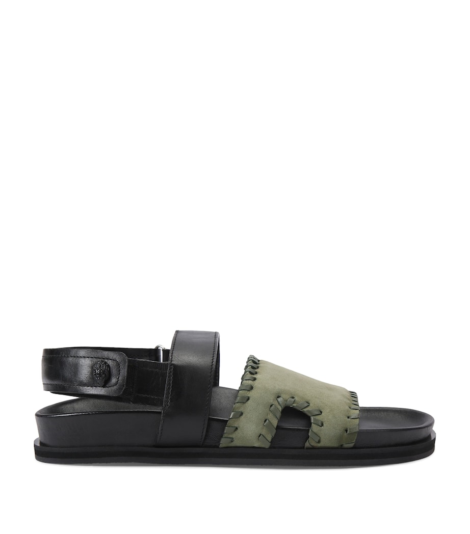 Kurt Geiger London Suede Baker Sandals Blk/green Image 1