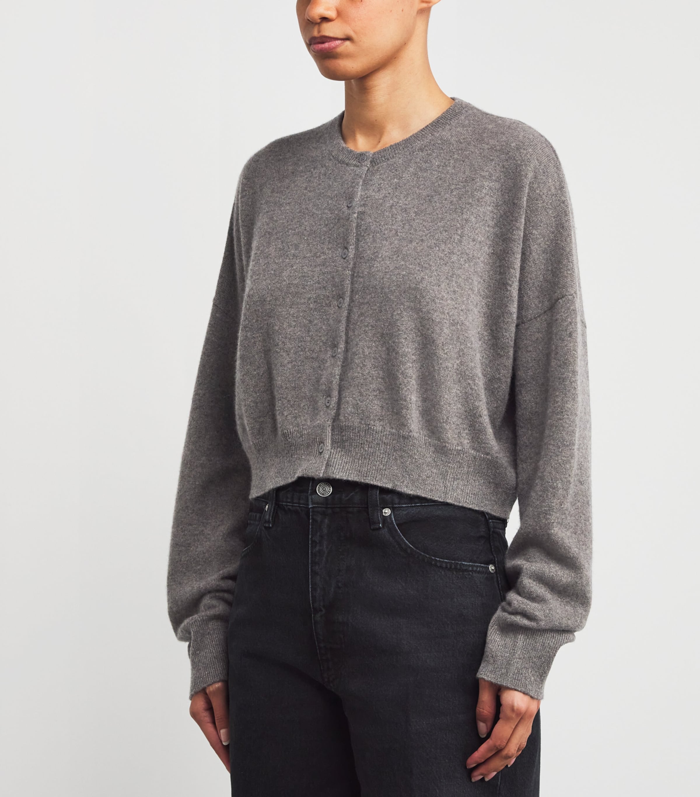 Cashmere Cropped Cardigan DOE Image 3