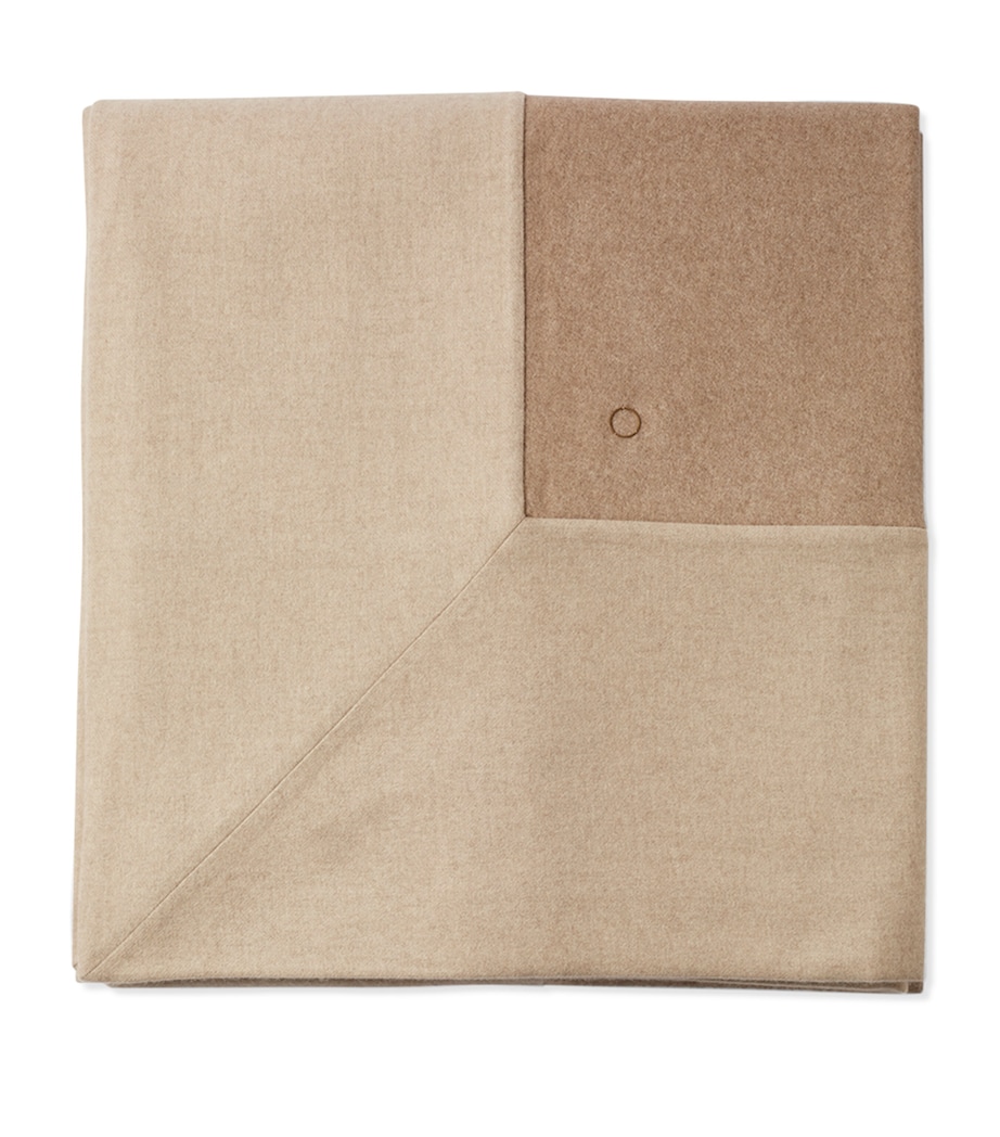 Cashmere Etra Bedspread (94cm x 102cm) TAUPE Image 1