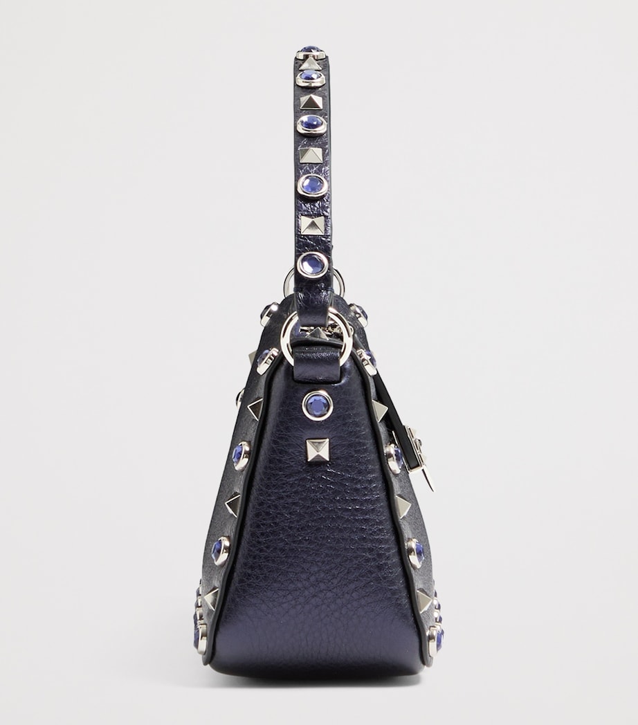 Valentino Garavani Small Leather Rockstud Shoulder Bag Image 3