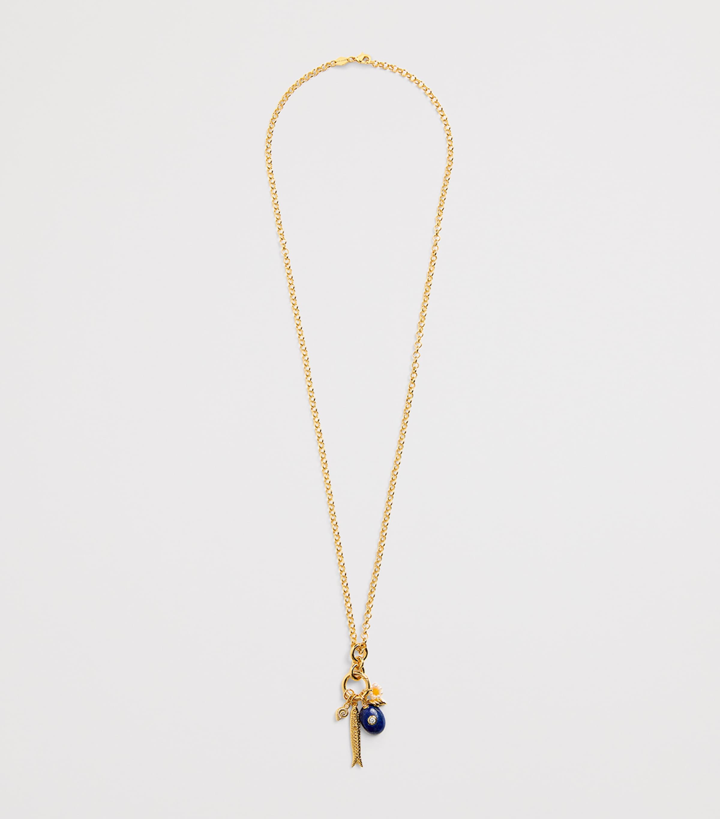 Anni Lu Gold-Plated Swim Club Necklace Gold Image 3