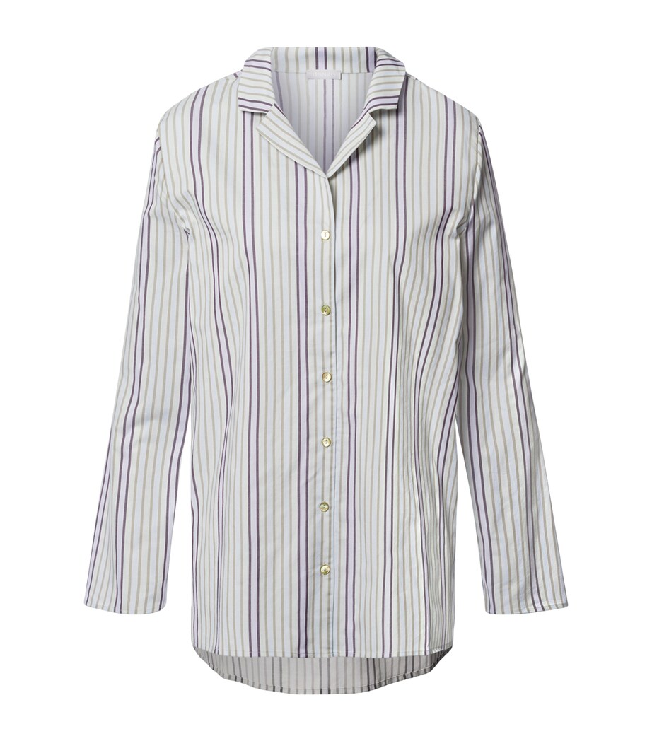 Cotton Stripe Pyjama Shirt BERYL STRIPE Image 1