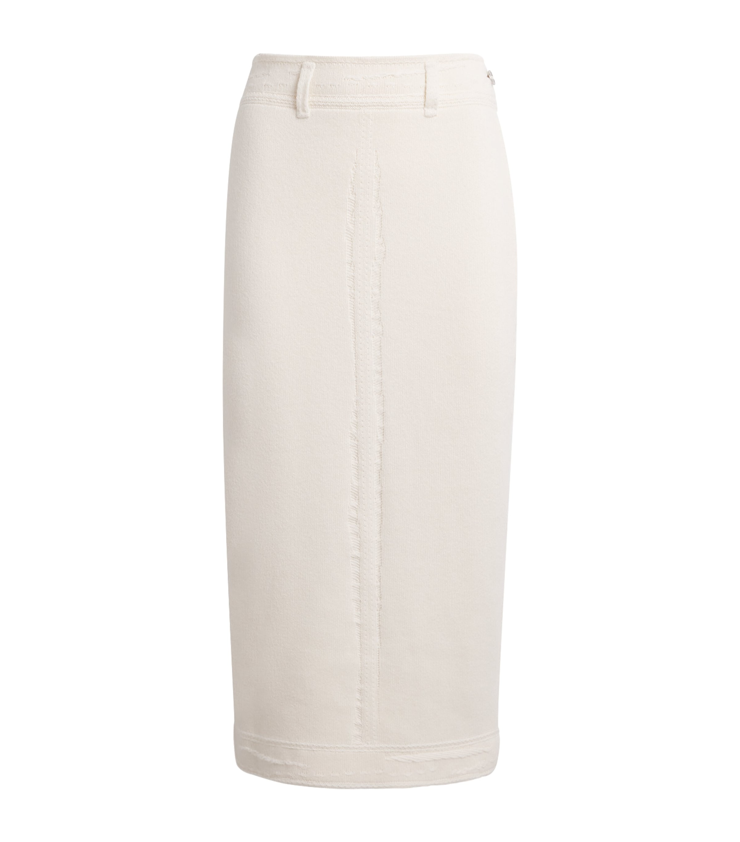 Barrie Womens Cashmere-Cotton Midi Skirt Bar Nvous/nvous Image 1