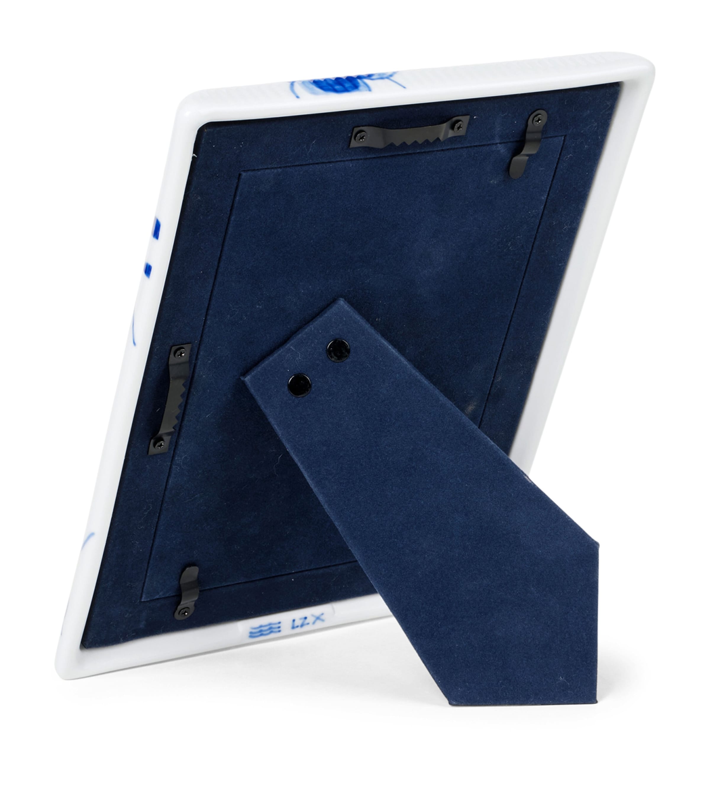 Blue Fluted Plain Mega Photo Frame (4" x 6") BLUE Image 4