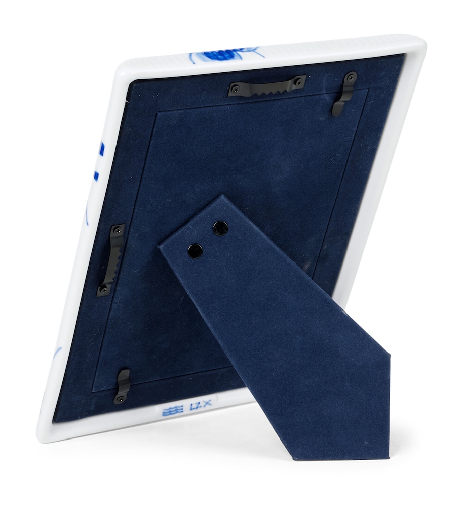 Blue Fluted Plain Mega Photo Frame (4" x 6") BLUE Image 4