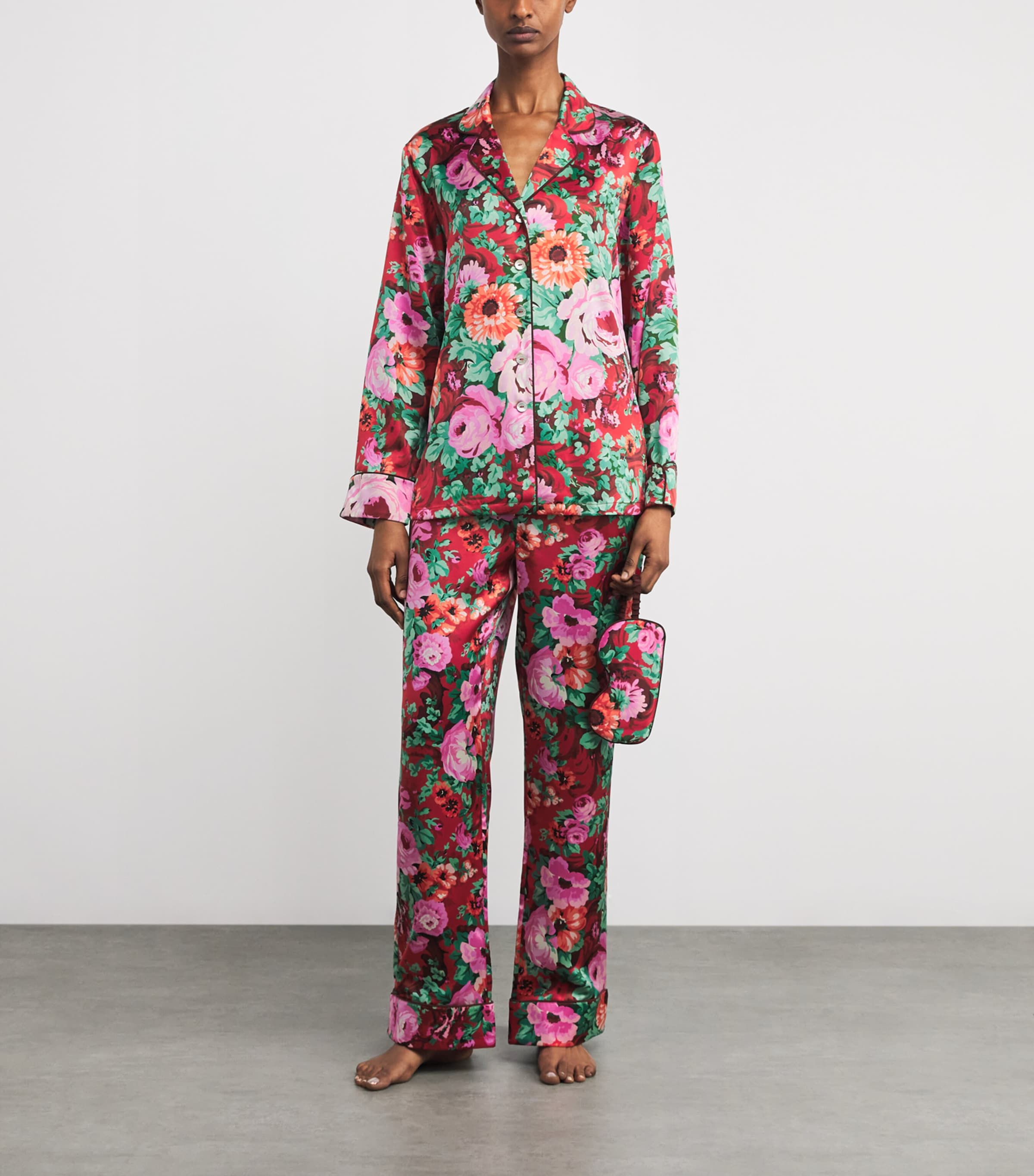Silk Floral Lila Pyjama Set MOULIN Image 2