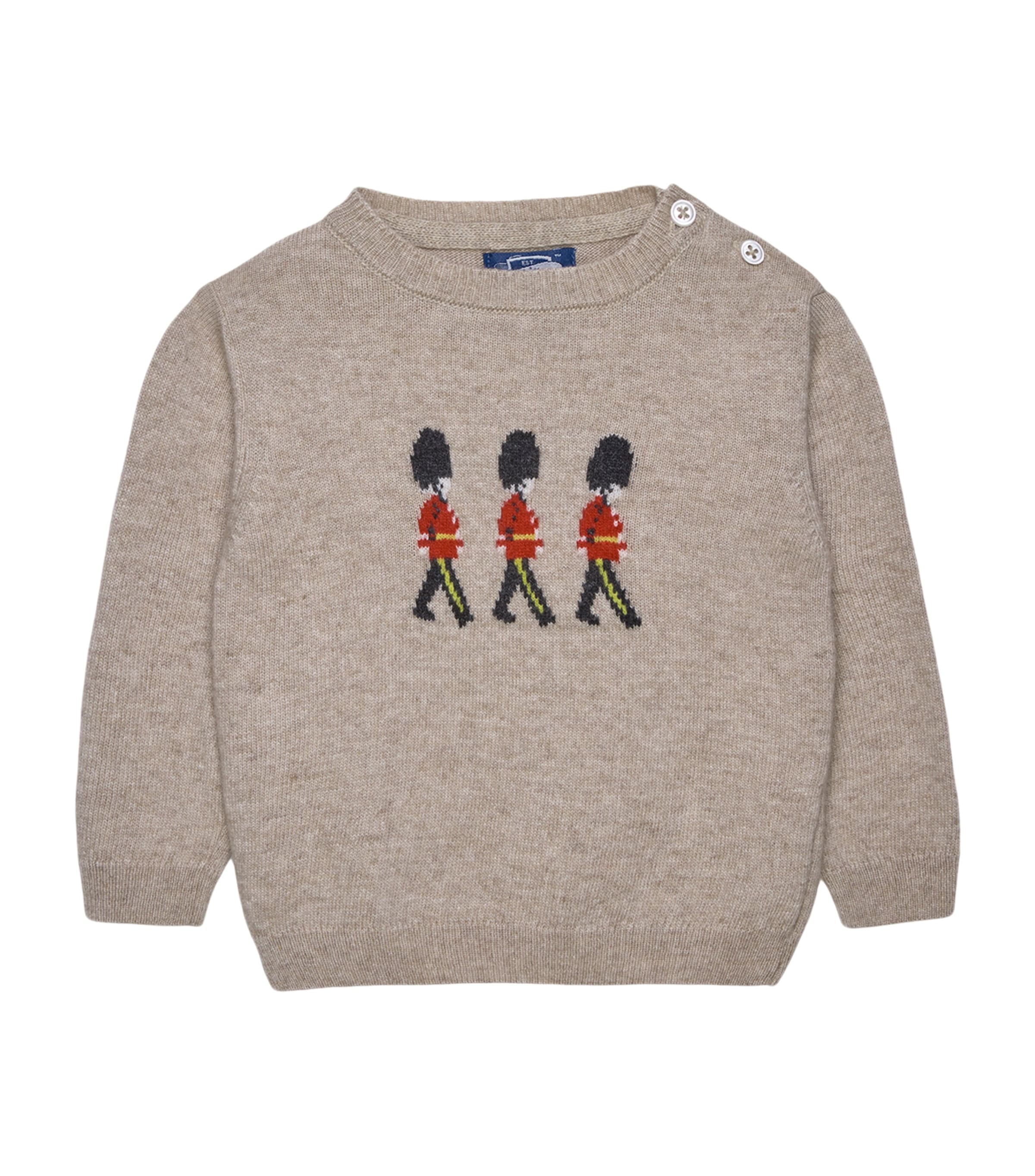 Trotters Kids'  Marching Guardsman Sweater In Blue