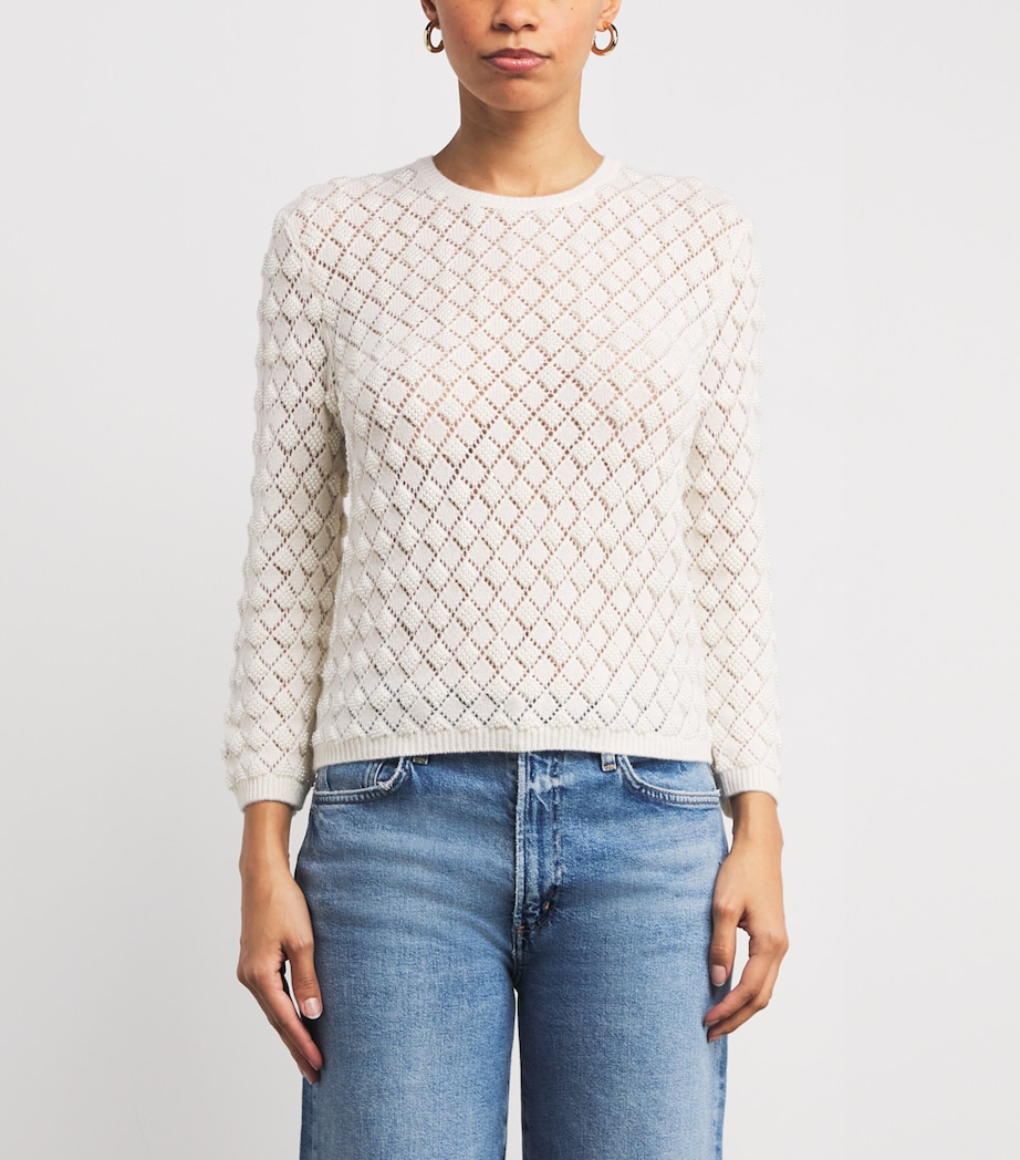 Cashmere The Pearl Sweater CREAM Image 3